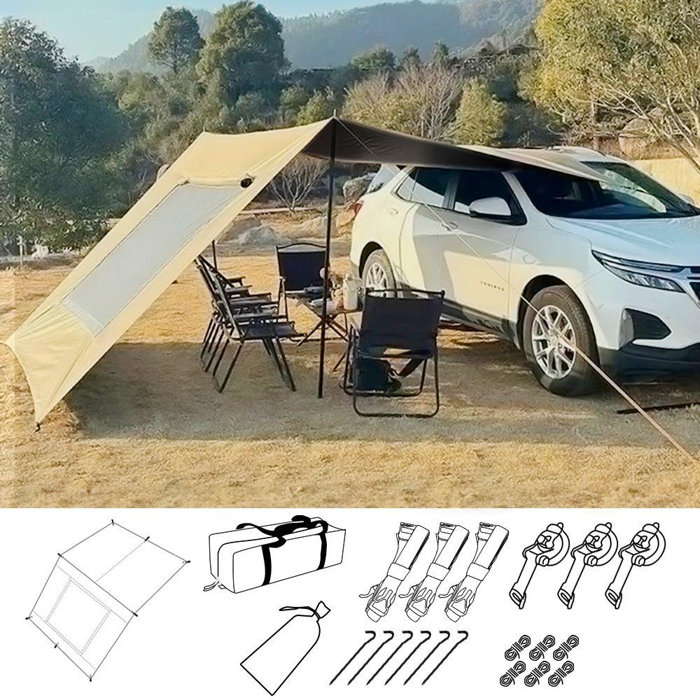 Khaki - Breeins - Car Side Awning Tent - 10