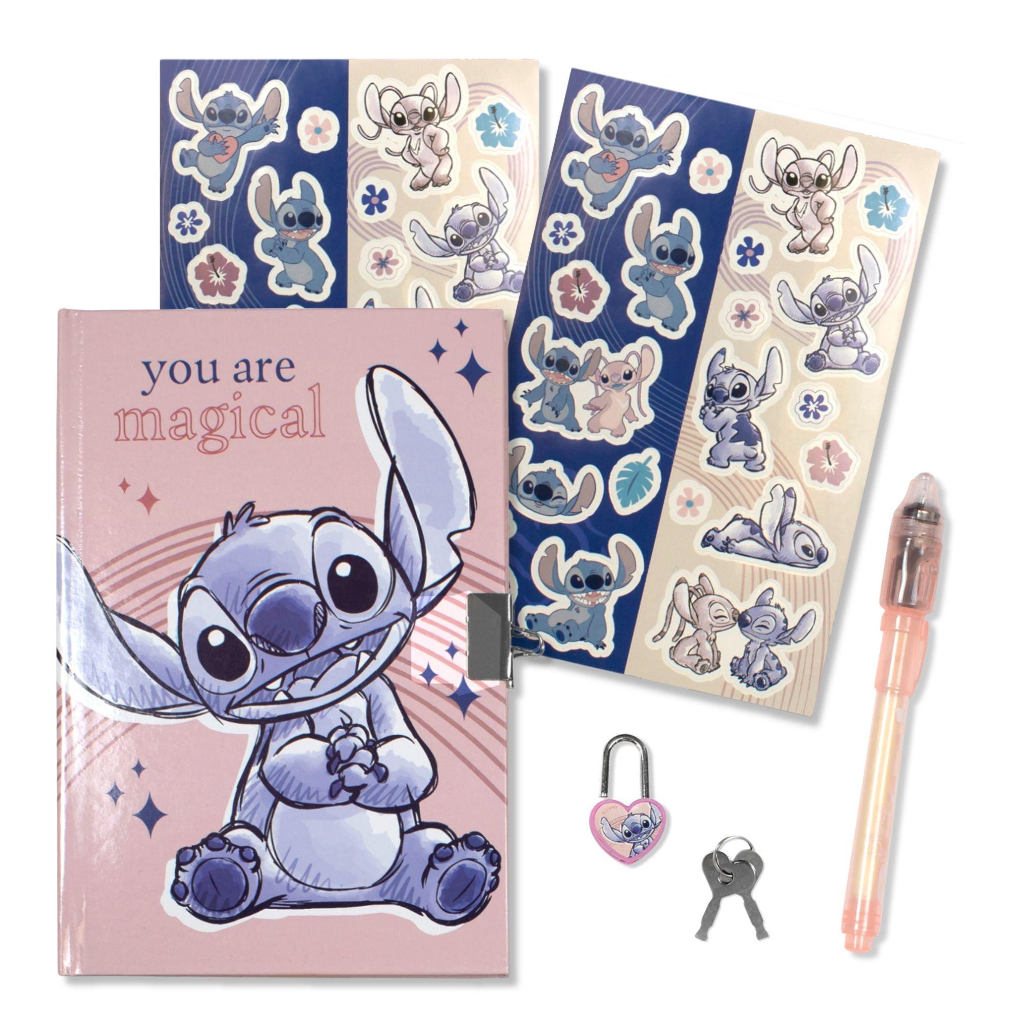 Pink - Disney Stitch - Stitch Locked Diary & Magic Pen Set - 1