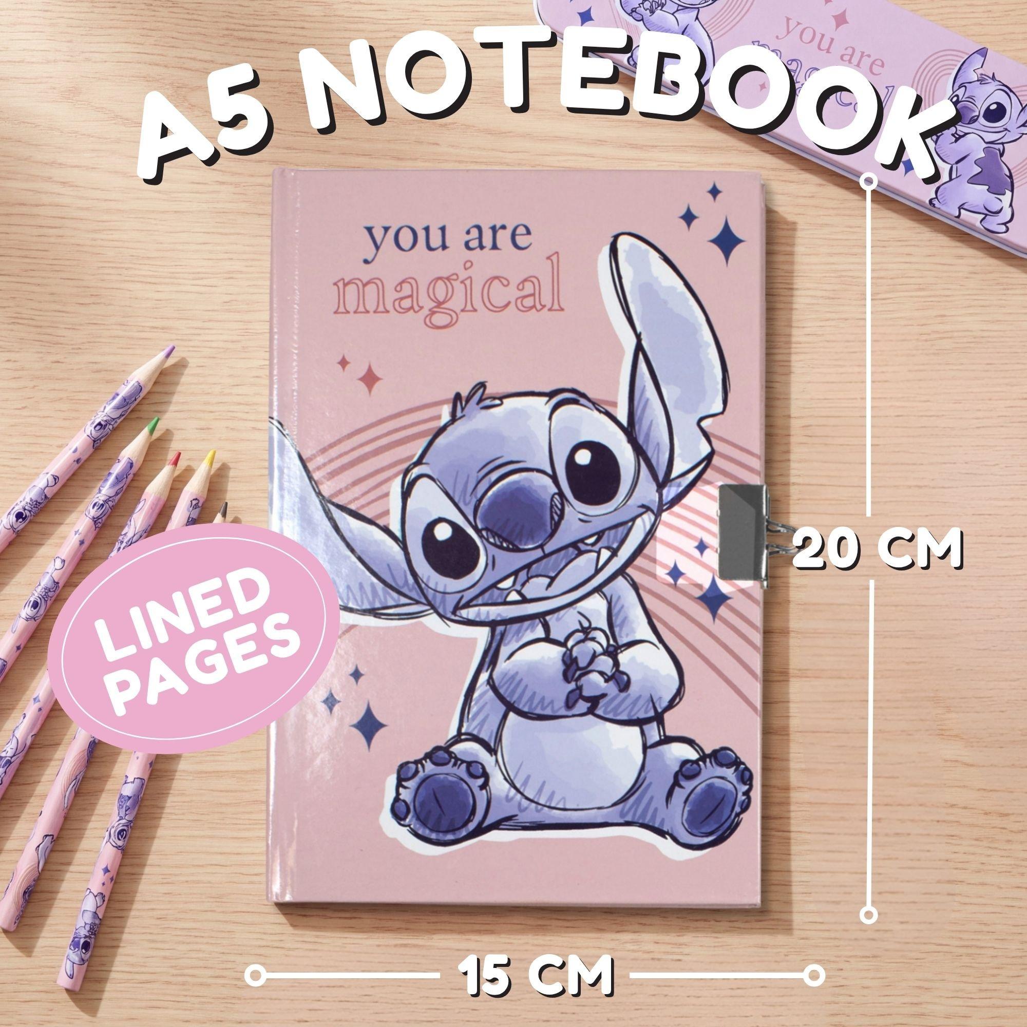 Pink - Disney Stitch - Stitch Locked Diary & Magic Pen Set - 5