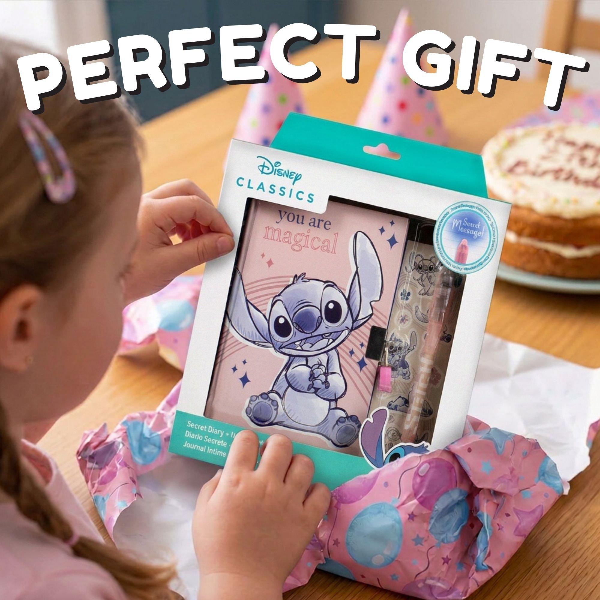 Pink - Disney Stitch - Stitch Locked Diary & Magic Pen Set - 8