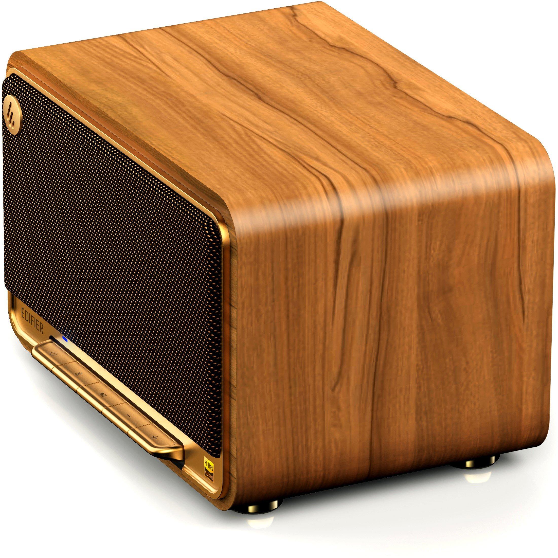 Brown - Edifier - Edifier D32 Tabletop Bluetooth Hi-Res Speaker - 3