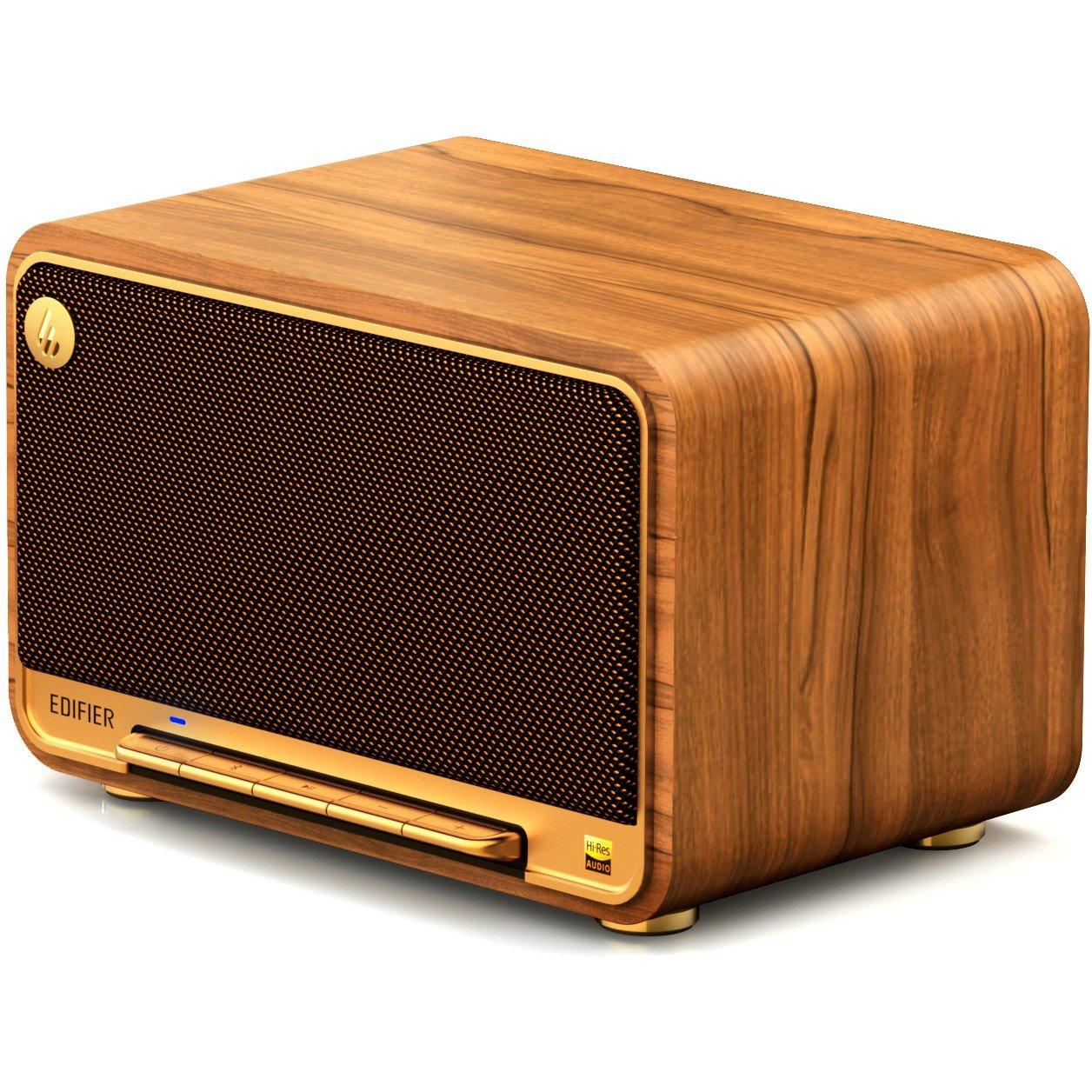 Brown - Edifier - Edifier D32 Tabletop Bluetooth Hi-Res Speaker - 4