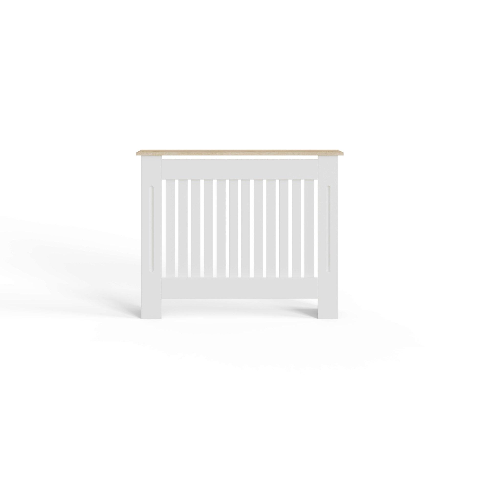 White - GFW - Longslow Radiator Cover Medium Grey - 3