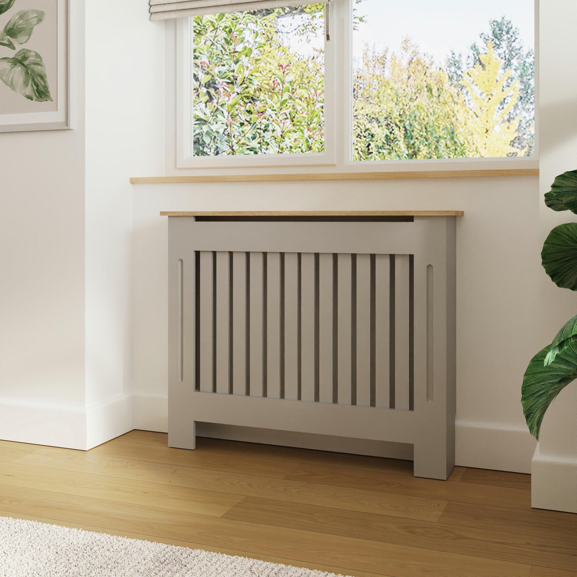 Grey - GFW - Longslow Radiator Cover Medium Grey - 2