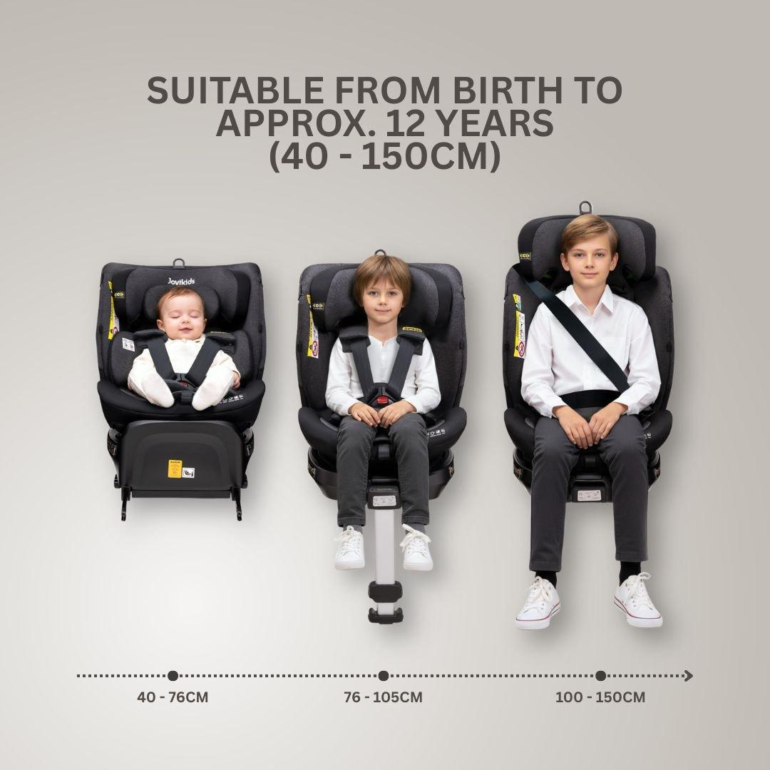 Black - JoviKids - JoviKids Ranger 2 Car Seat -Twilight - 2