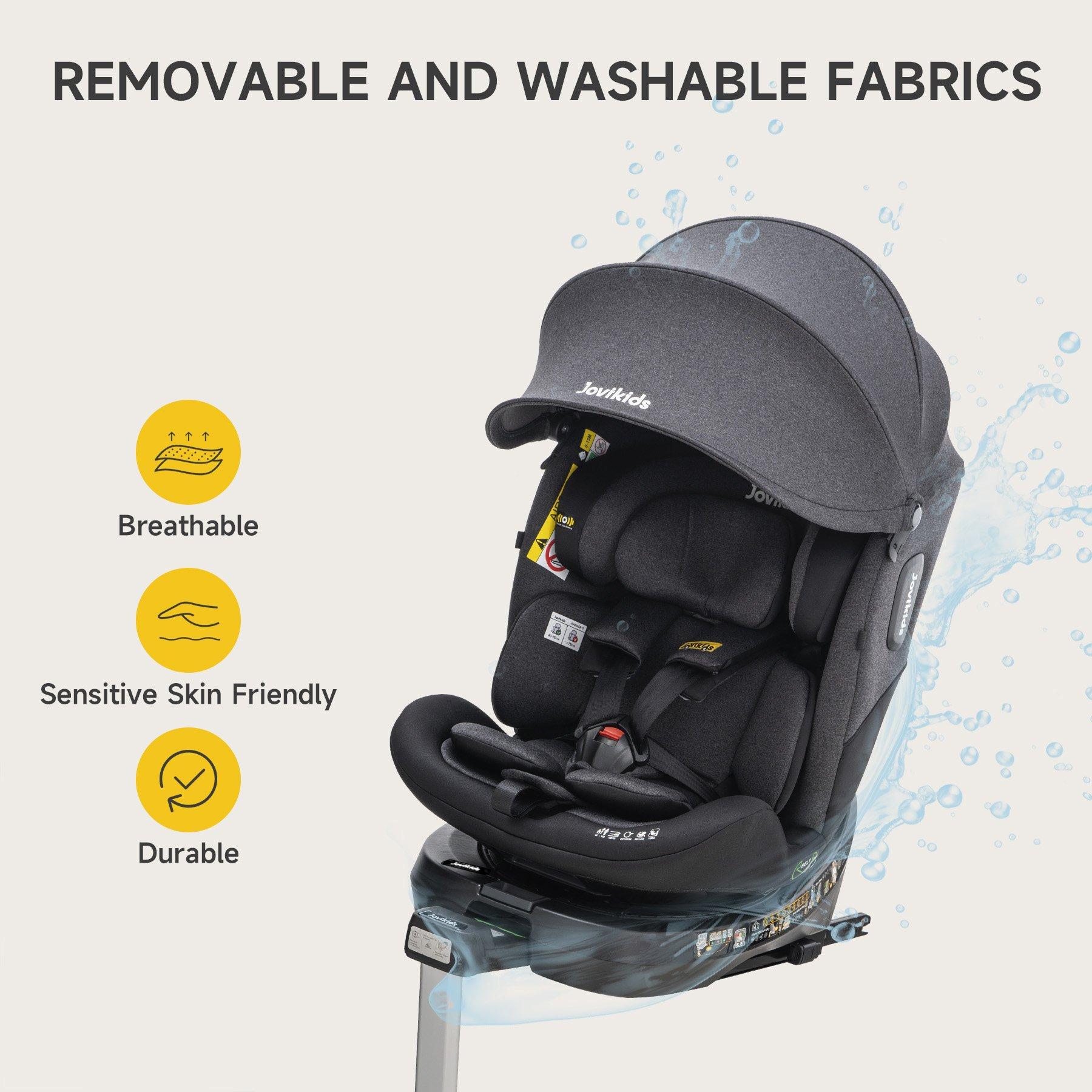 Black - JoviKids - JoviKids Ranger 2 Car Seat -Twilight - 15