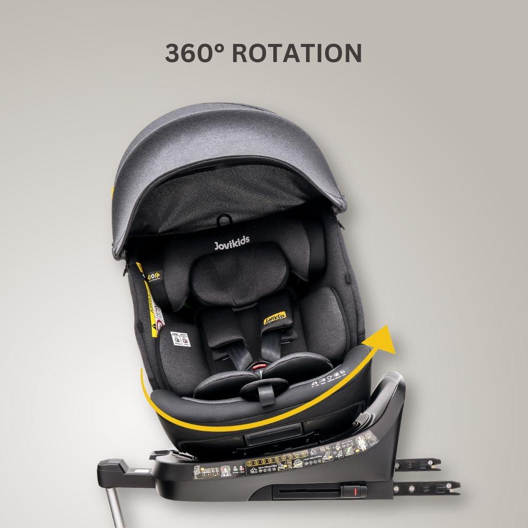 Black - JoviKids - JoviKids Ranger 2 Car Seat -Twilight - 5