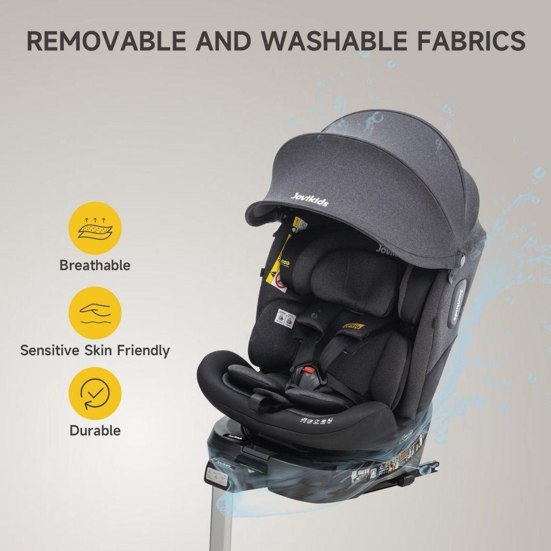 Black - JoviKids - JoviKids Ranger 2 Car Seat -Twilight - 8