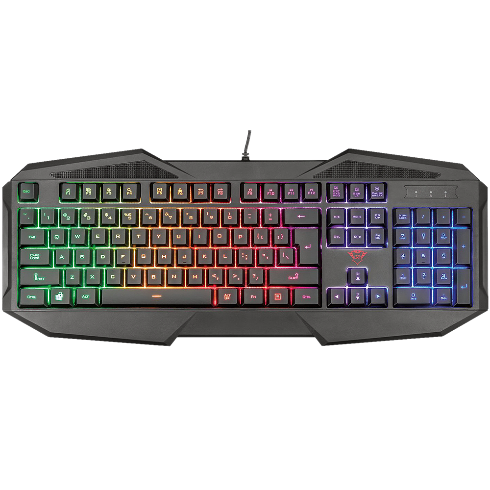 Zwart - Trust - GXT 830RW Avonn Gaming Keyboard - 1