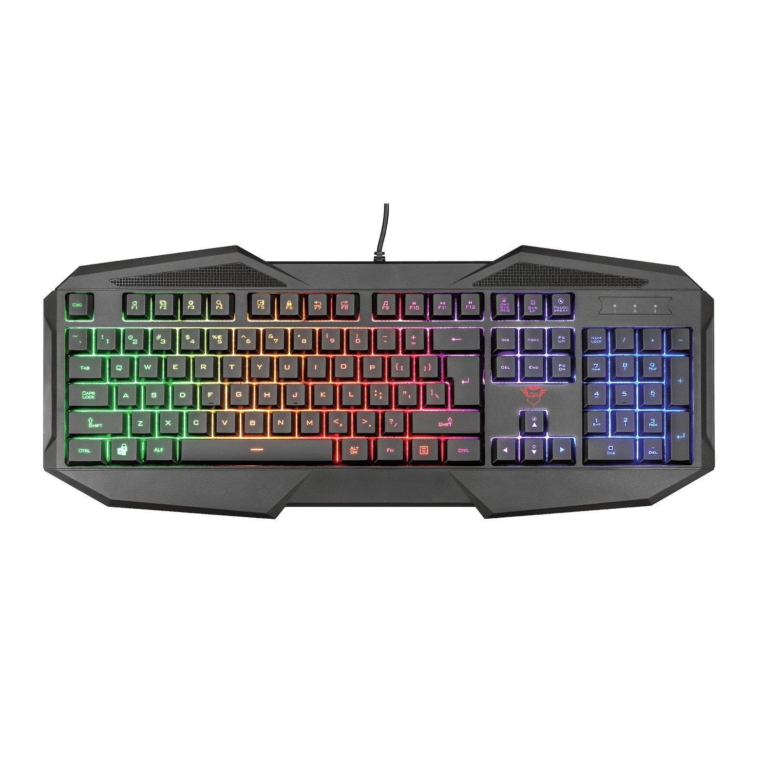 Zwart - Trust - GXT 830RW Avonn Gaming Keyboard - 3