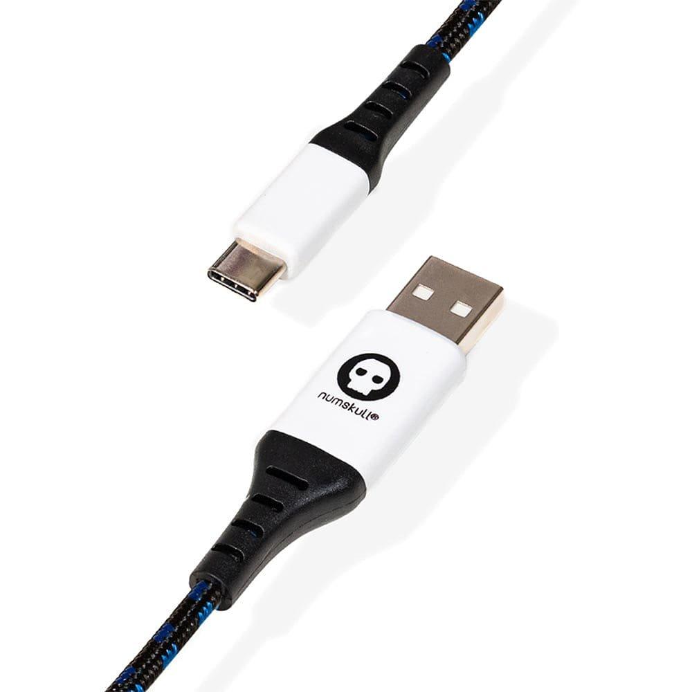 Sort/Blå - Numskull - PS5 Play and Charge USB C Charging Cable - 4 Metre - 1