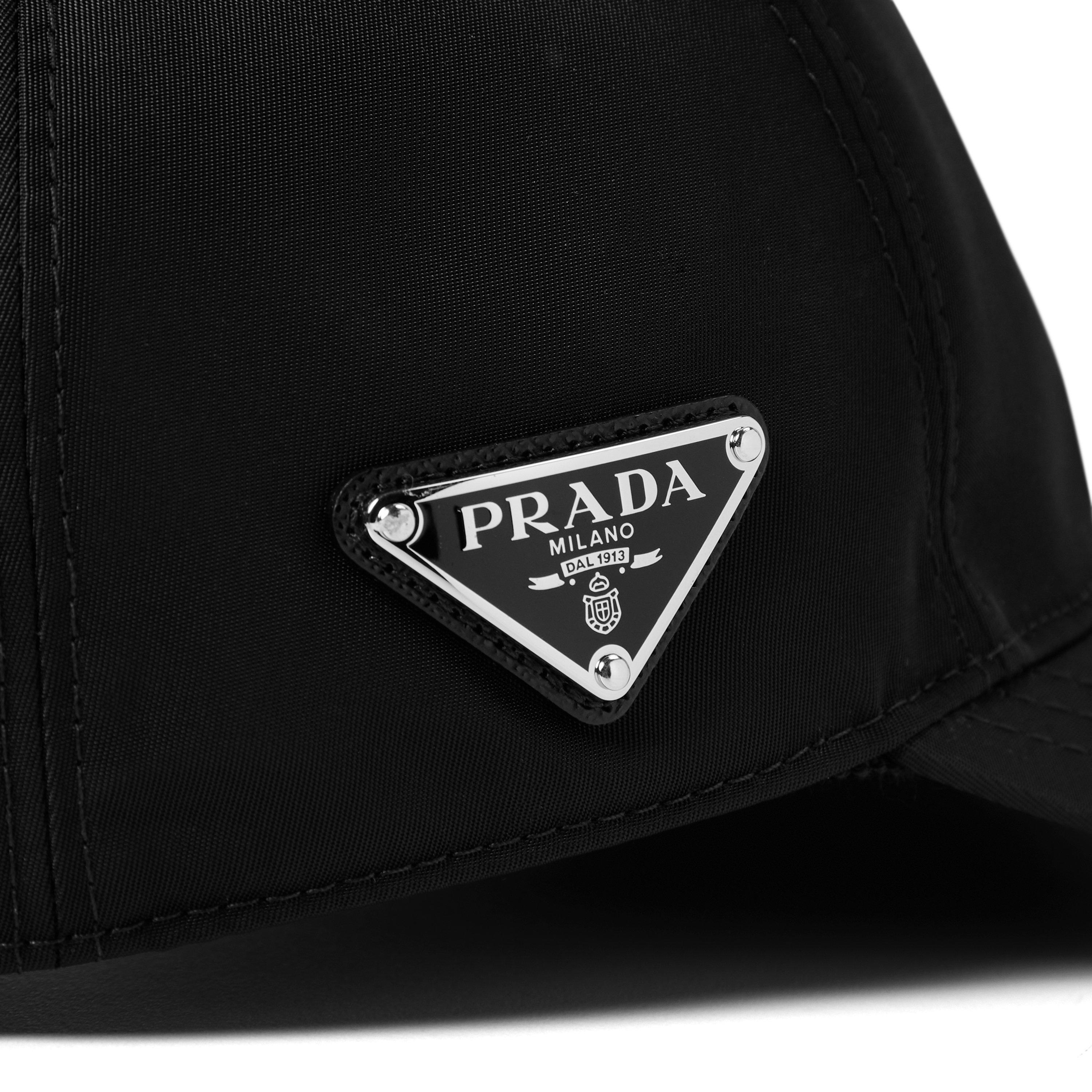 Nero - Prada - Re-Nylon Baseball Cap - 3