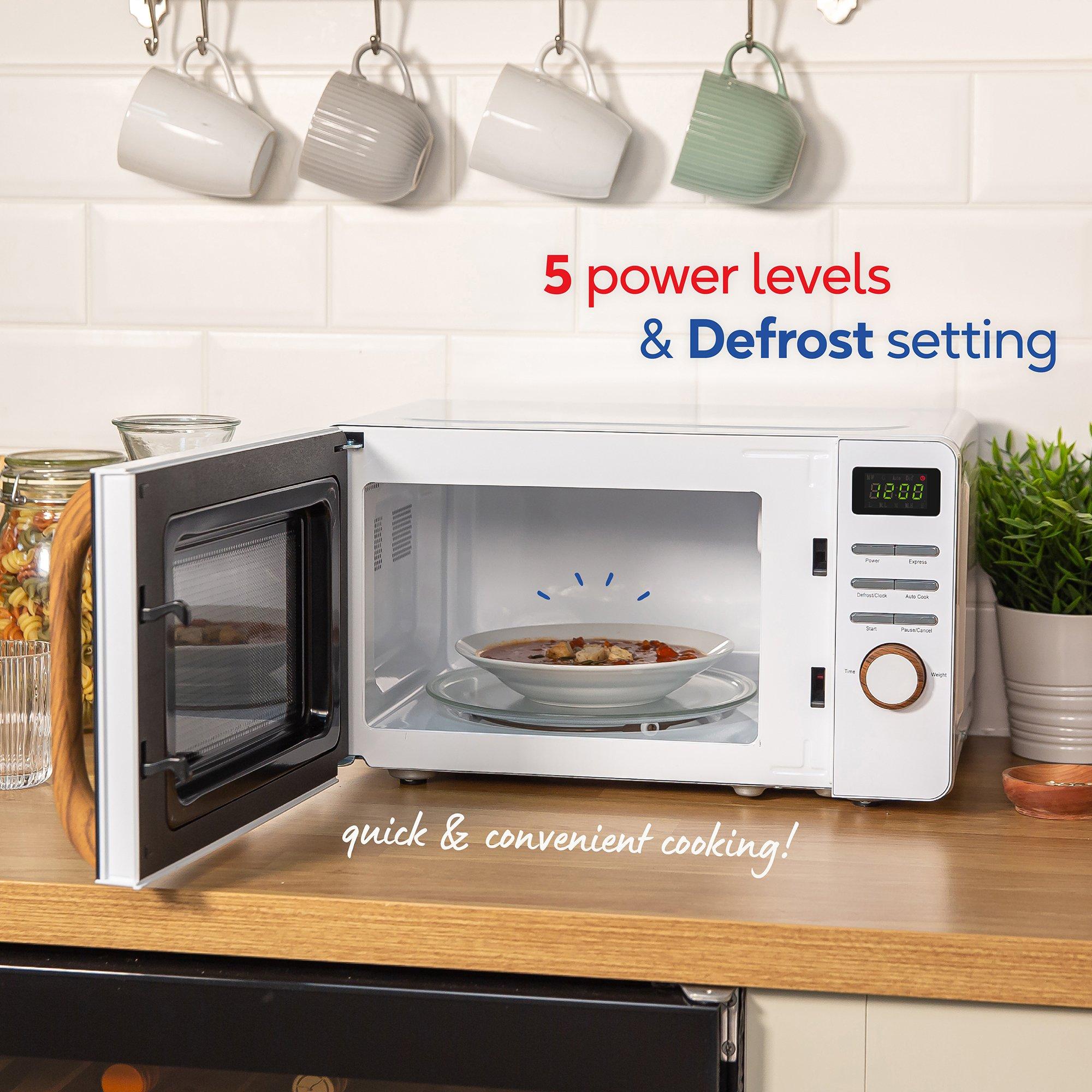 White - Russell Hobbs - RHMD714-MN Digital Microwave - 3