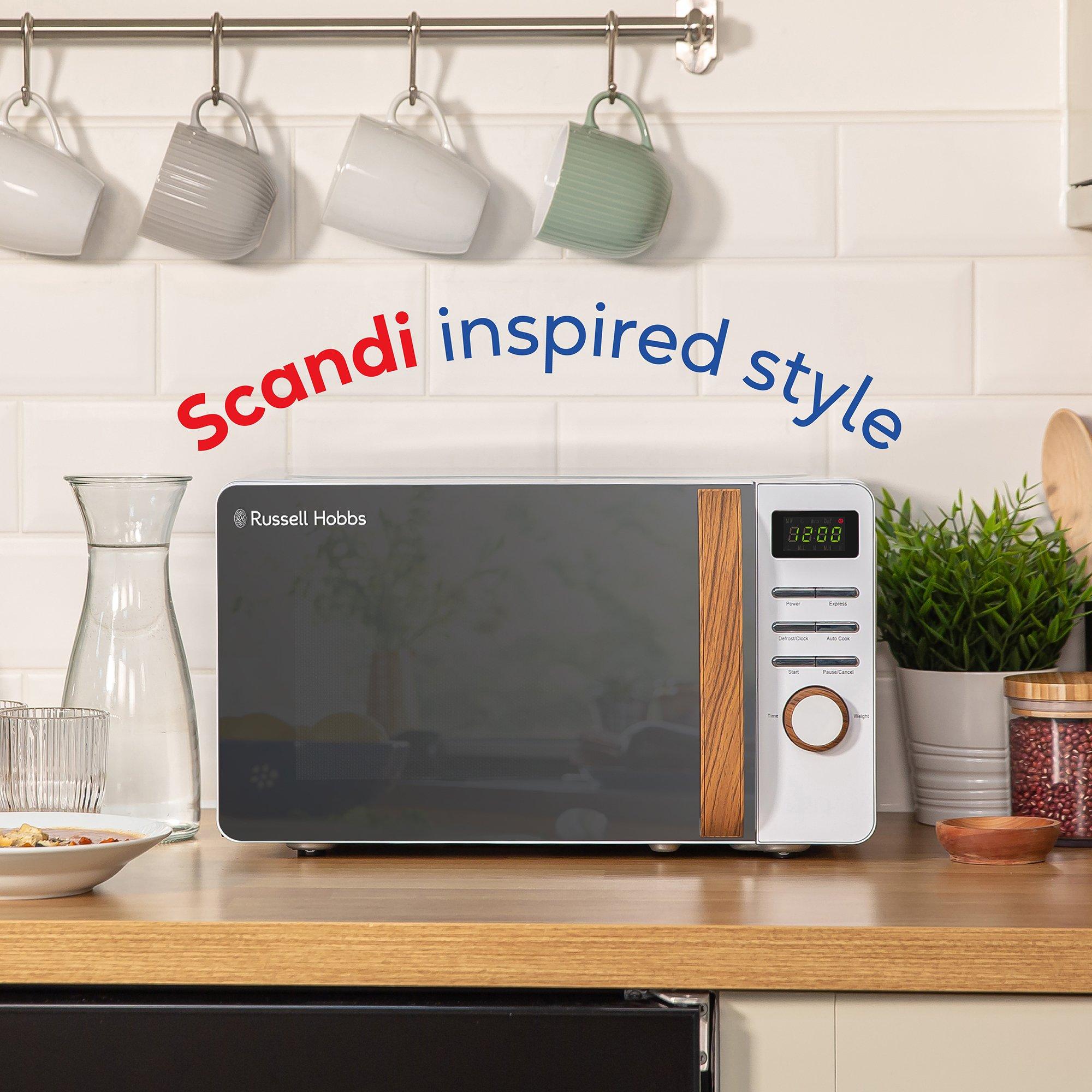 White - Russell Hobbs - RHMD714-MN Digital Microwave - 6