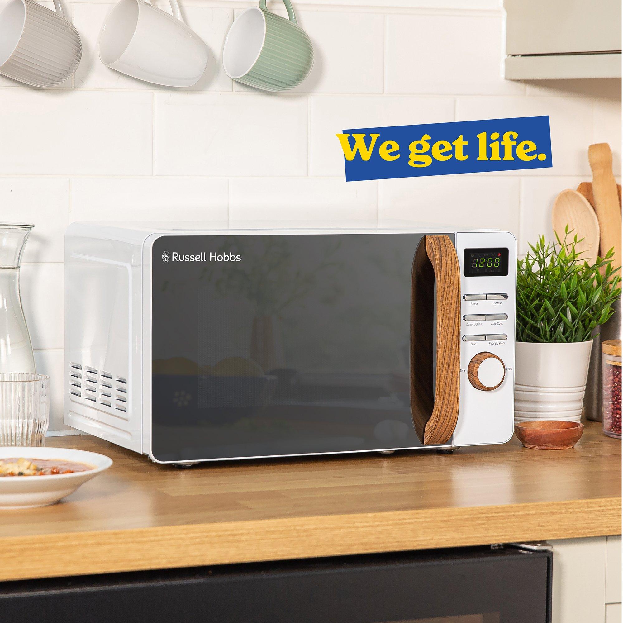 White - Russell Hobbs - RHMD714-MN Digital Microwave - 7