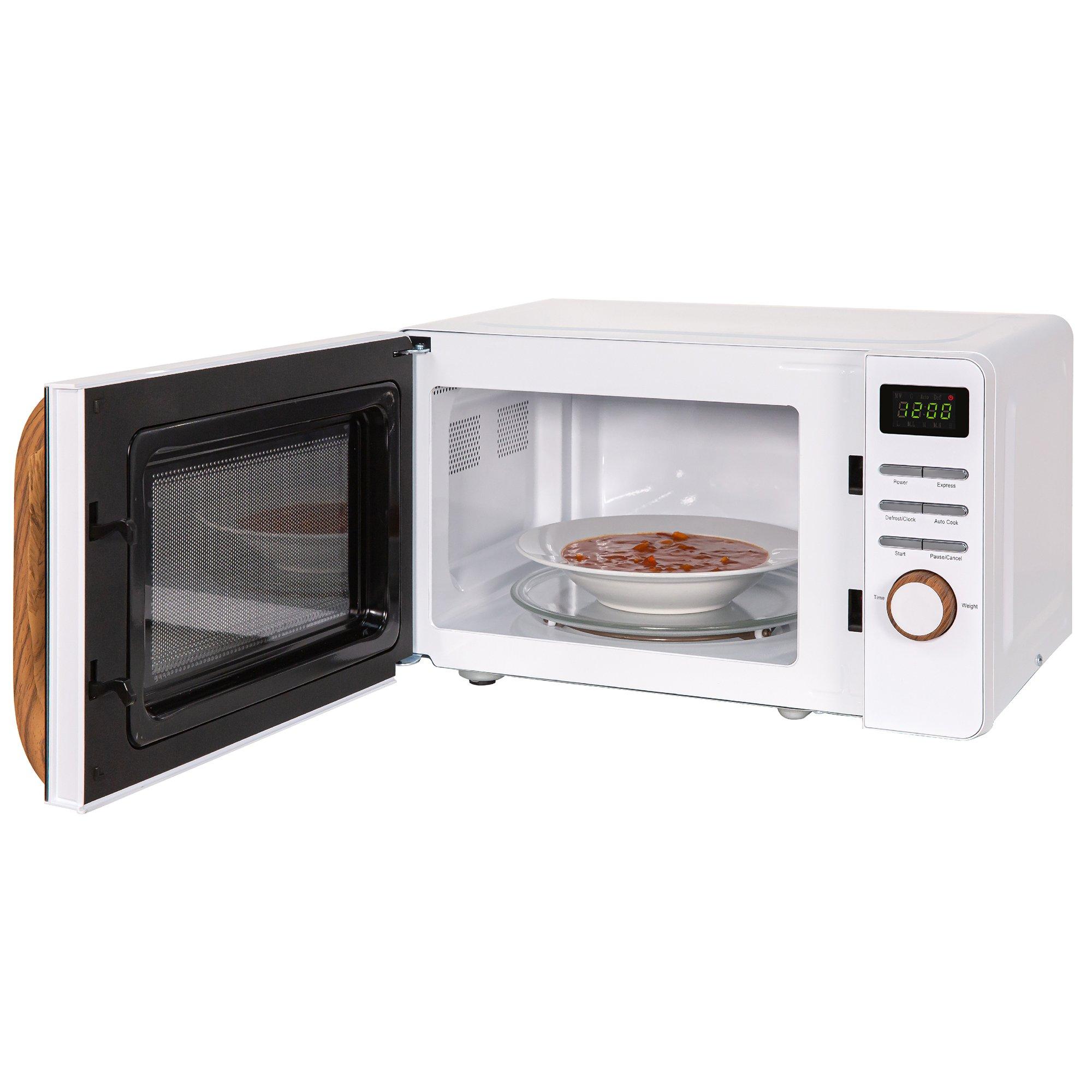 White - Russell Hobbs - RHMD714-MN Digital Microwave - 8