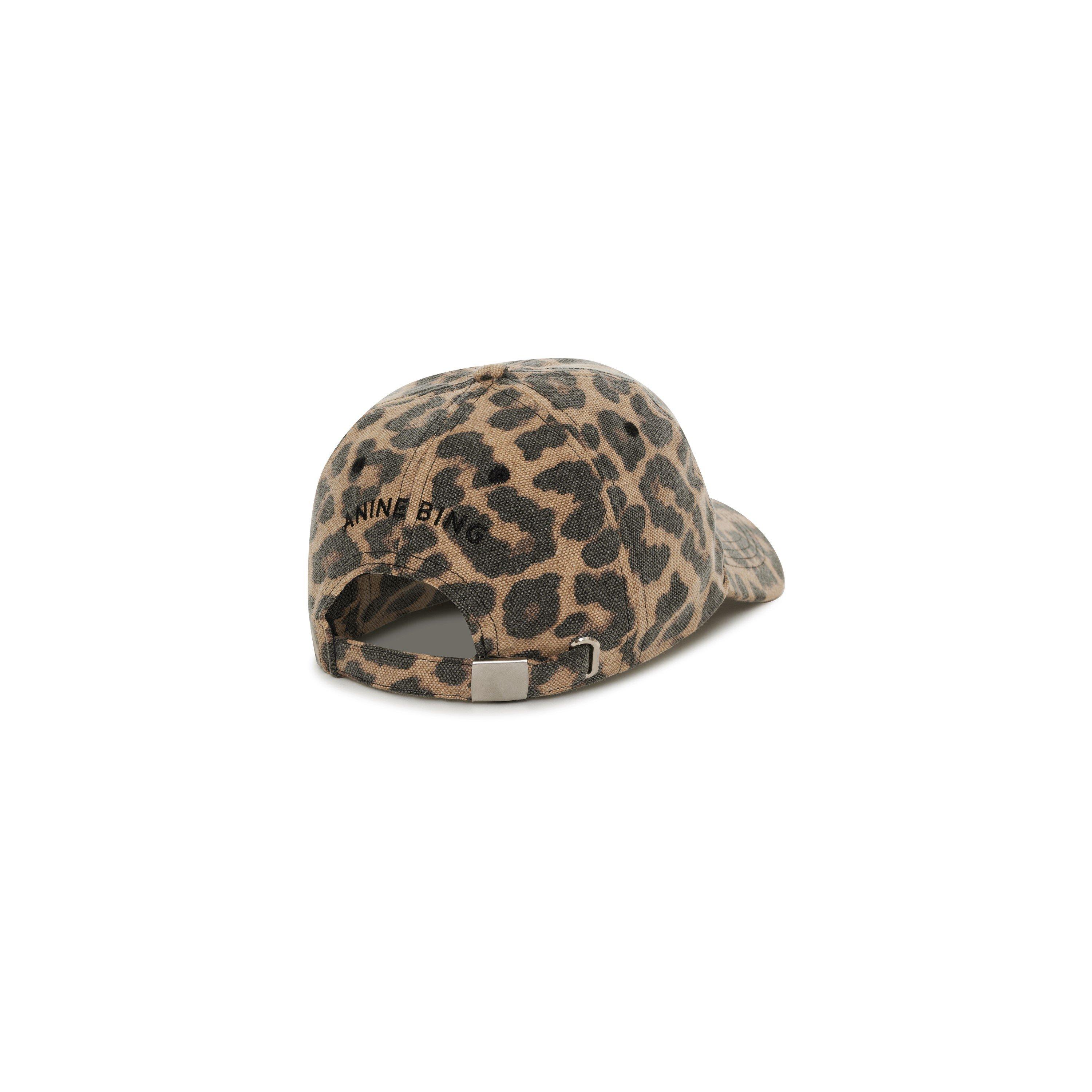Leopard - Anine Bing - Womens Jeremy Baseball Cap - 2