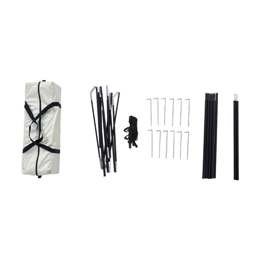 White - Breeins - Portable Tailgate Shade Awning Tent Car Tent - 16