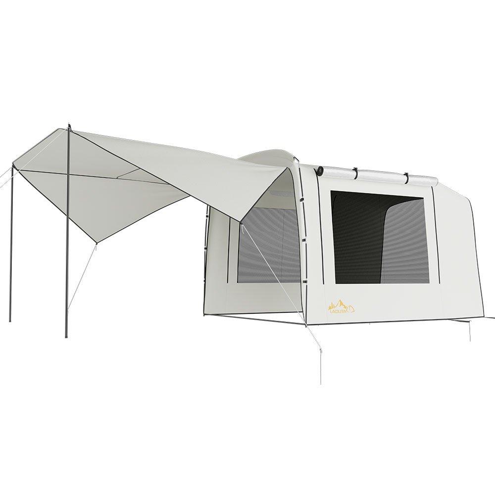 White - Breeins - Portable Tailgate Shade Awning Tent Car Tent - 3