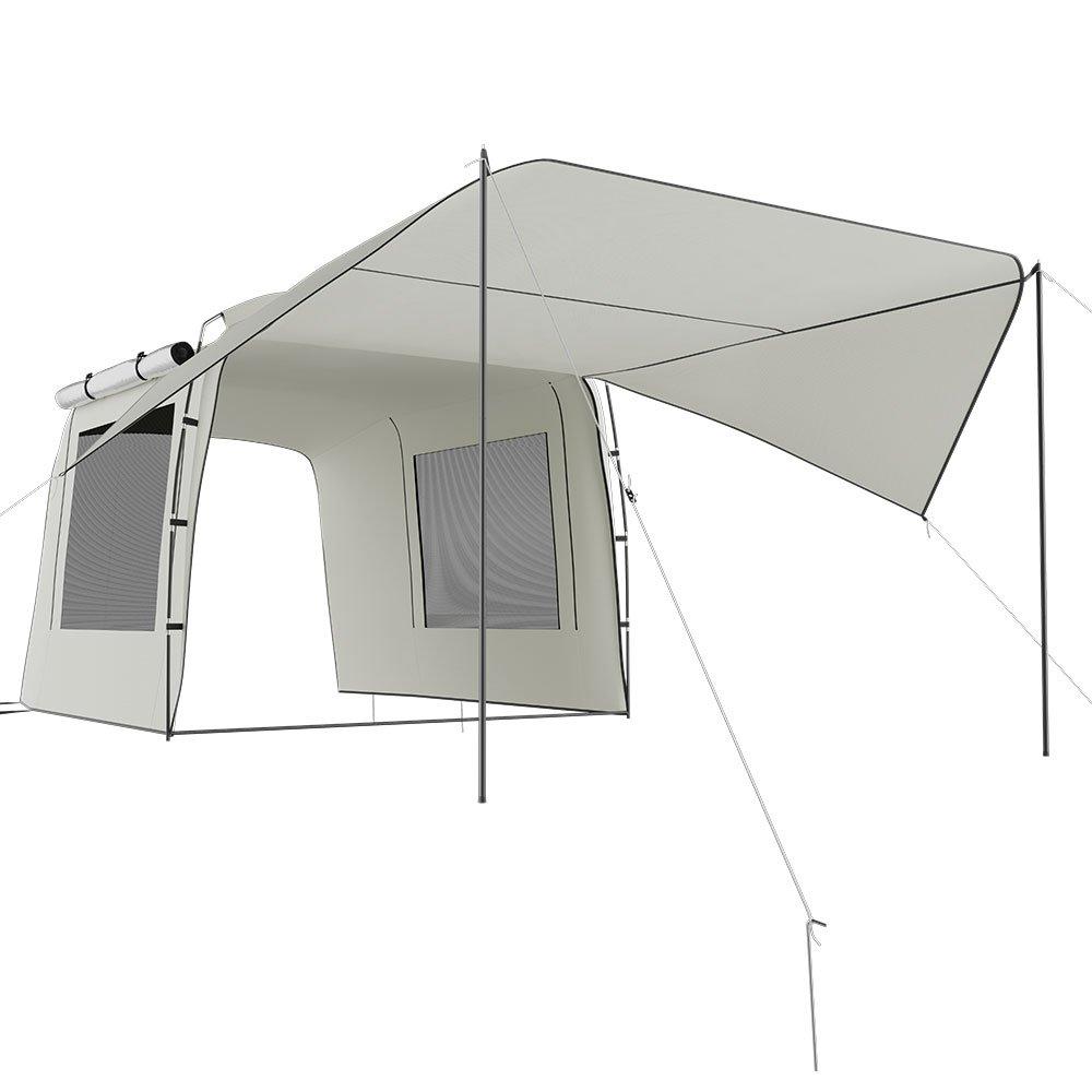 White - Breeins - Portable Tailgate Shade Awning Tent Car Tent - 4