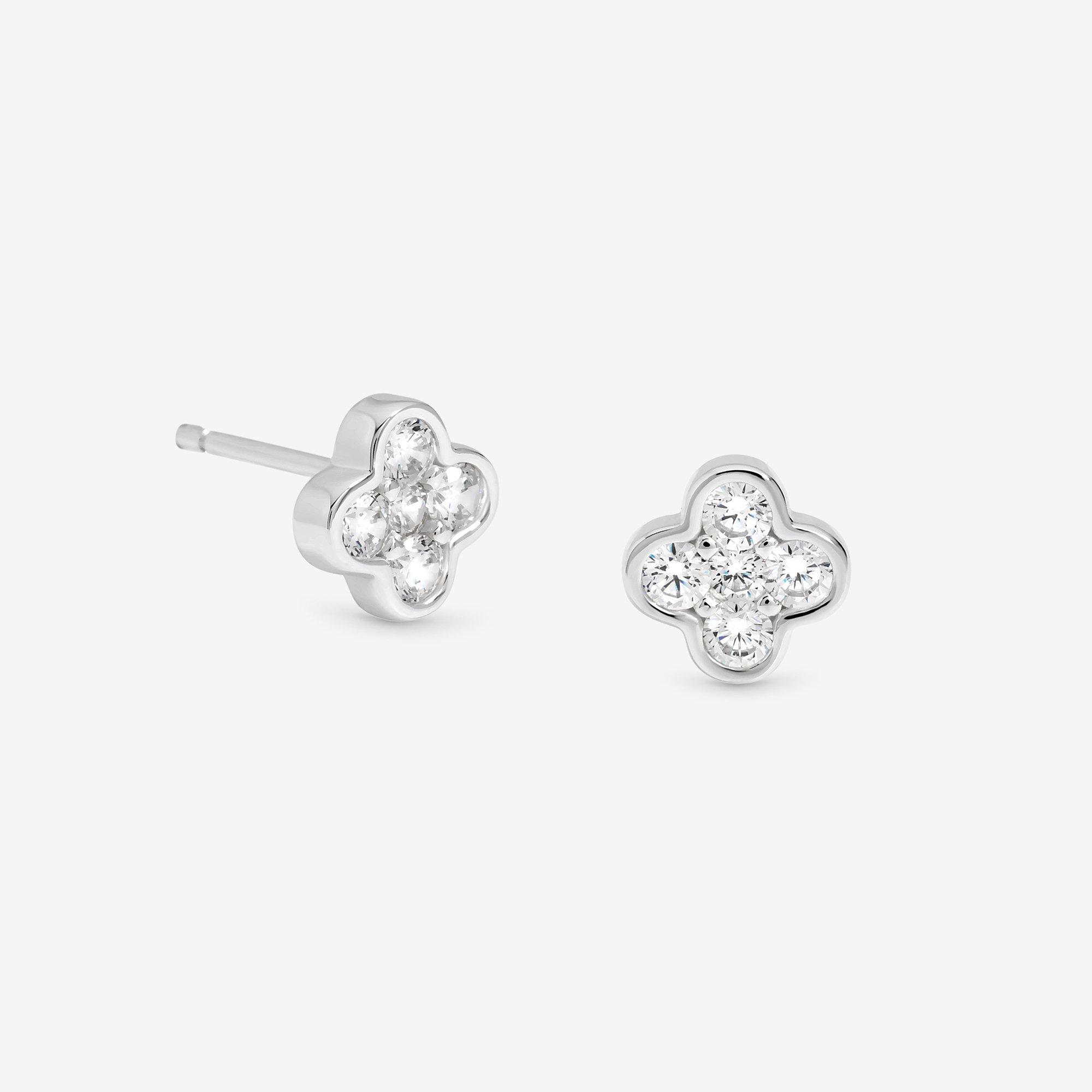 Silver - Simply Silver - Sterling Silver 925 Polished and Cubic Zirconia Cl - 1
