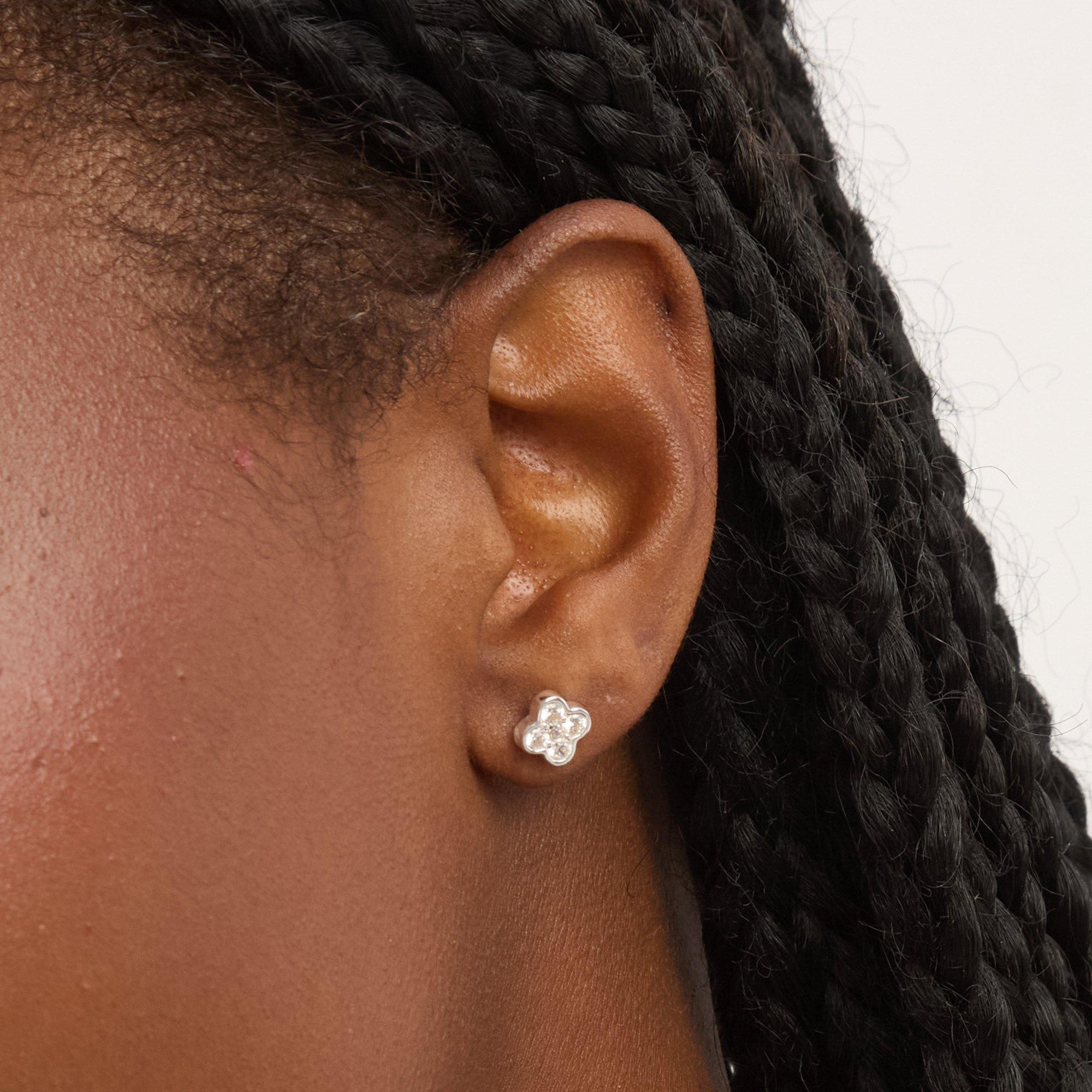 Silver - Simply Silver - Sterling Silver 925 Polished and Cubic Zirconia Cl - 2