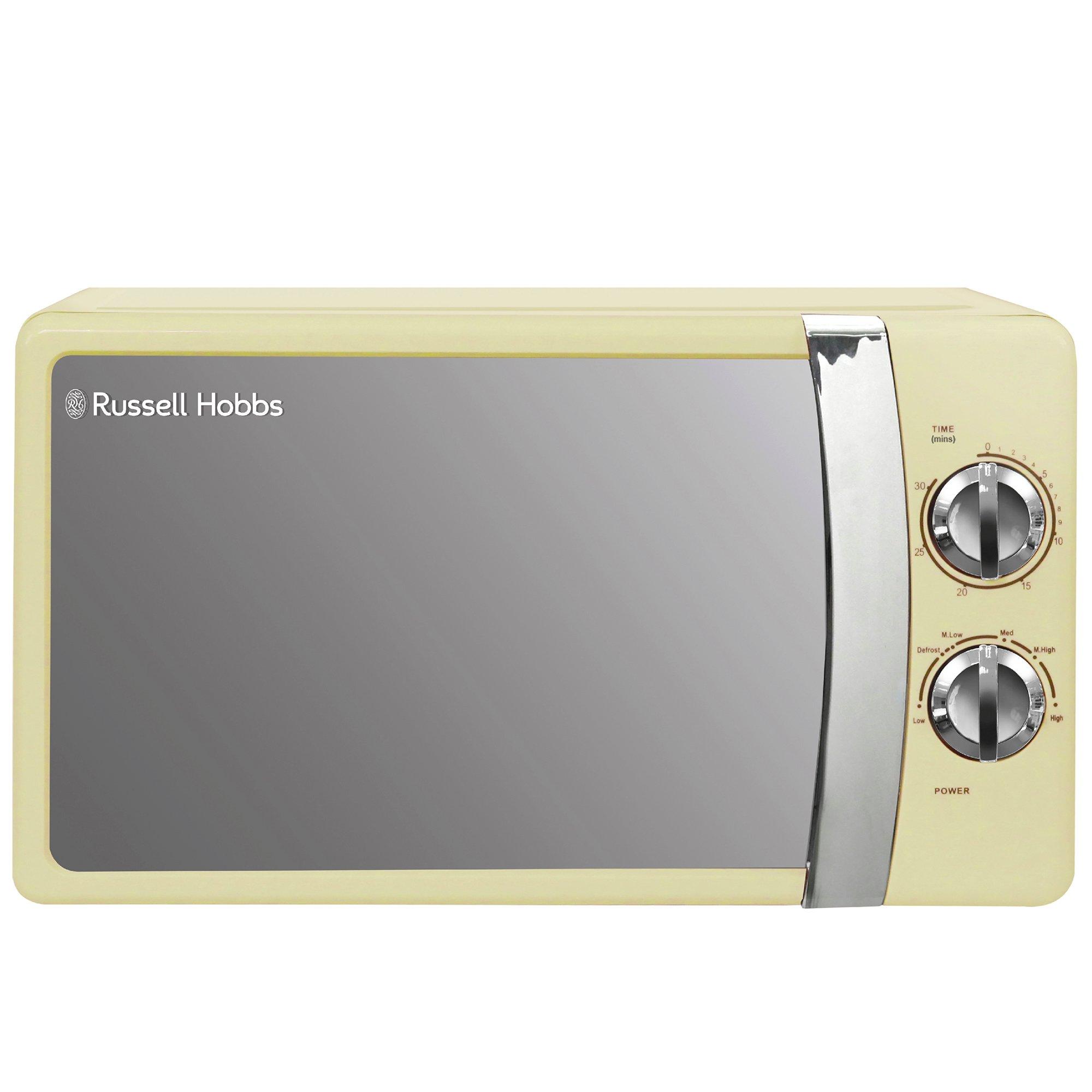 Russell Hobbs RHMM701C 17L 700w Cream Solo Manual Microwave with 5 Power Levels, Ringer & Timer, Defrost Setting, Easy Clean - Image 9