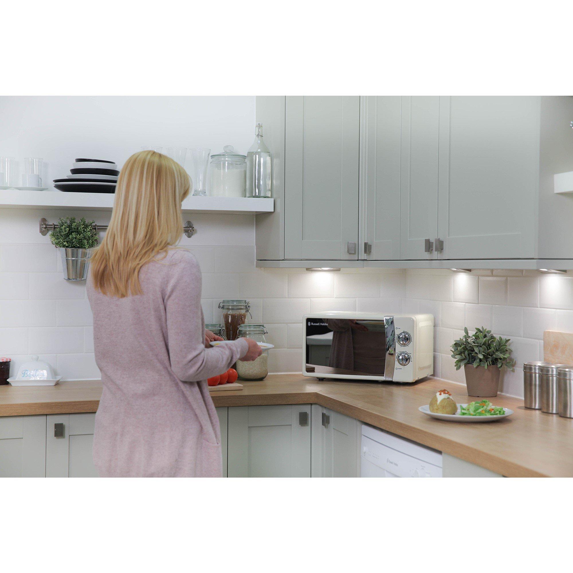 Cream - Russell Hobbs - RHMM701C-N Colours Plus Microwave - 2