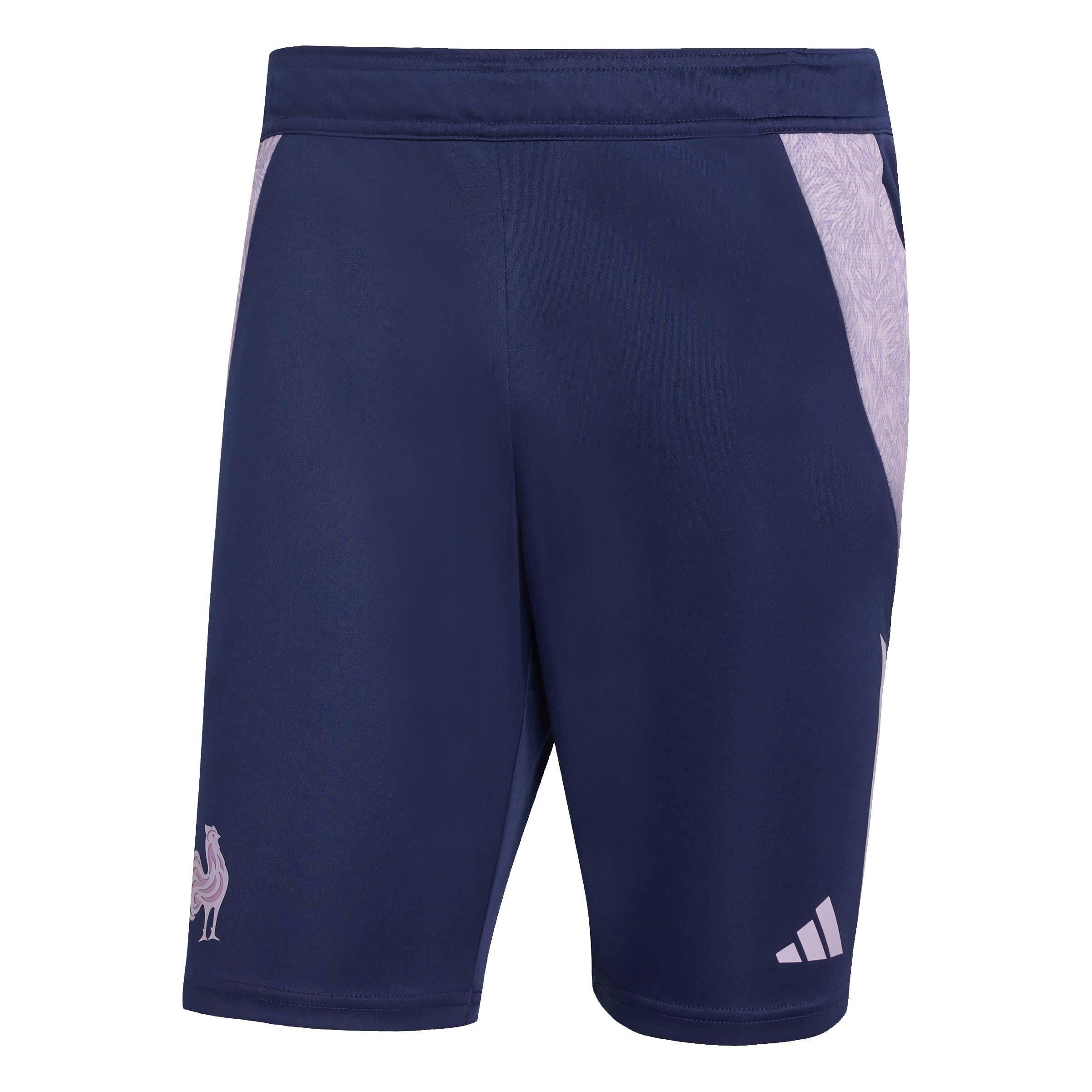 Adidas Men's France Rugby World Cup 2025 Gym Shorts - Dark Blue - XL