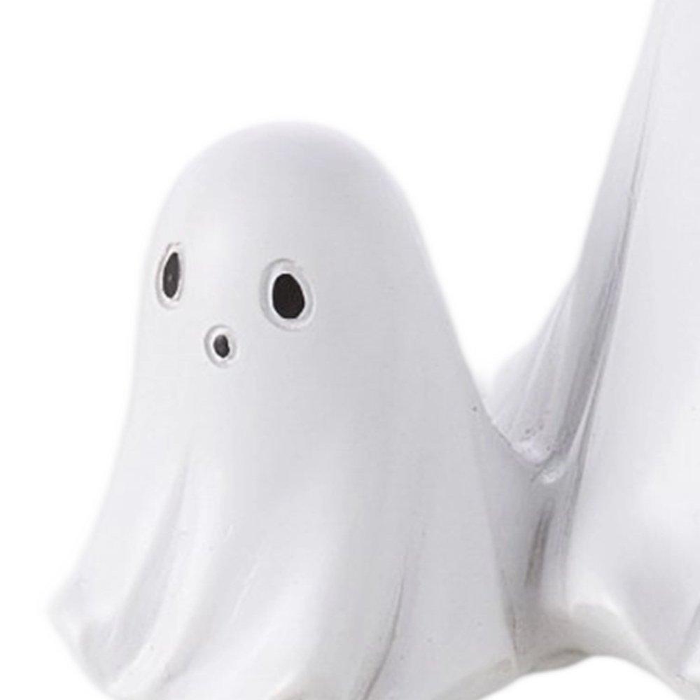 White - LIFE IDEAS - Funny Halloween Ghost Statue Ornament - 7