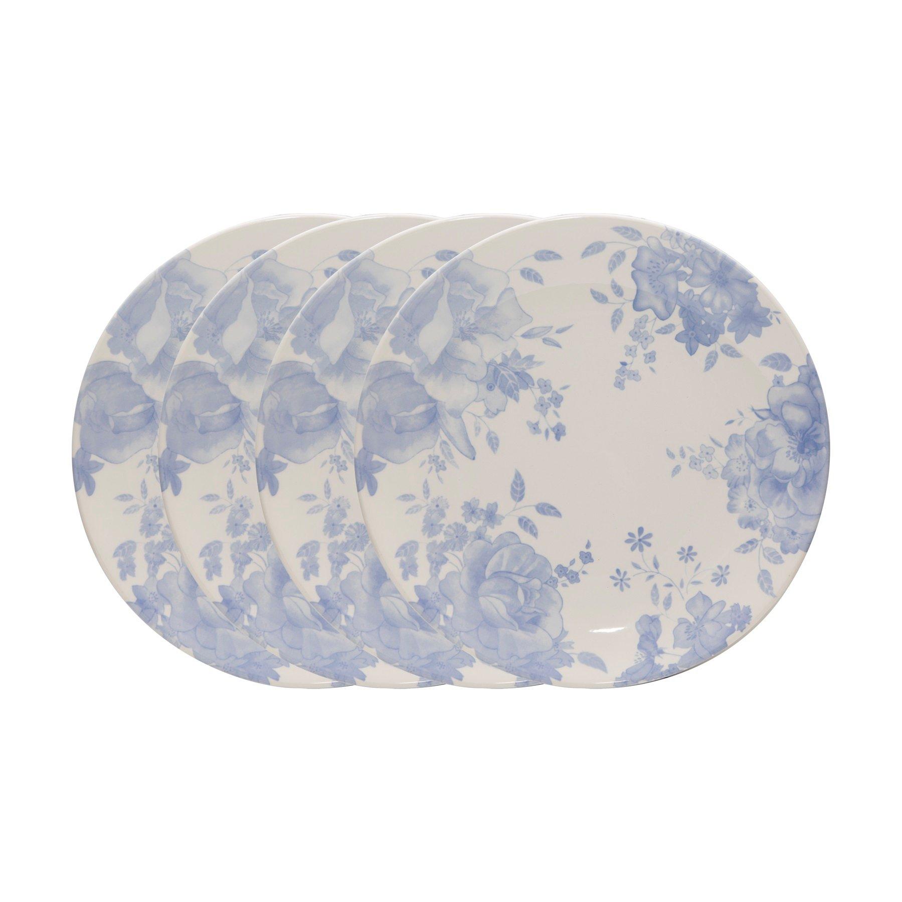 Blue - WADE - Blue Floral Dinner Plate Set of 4 - 2