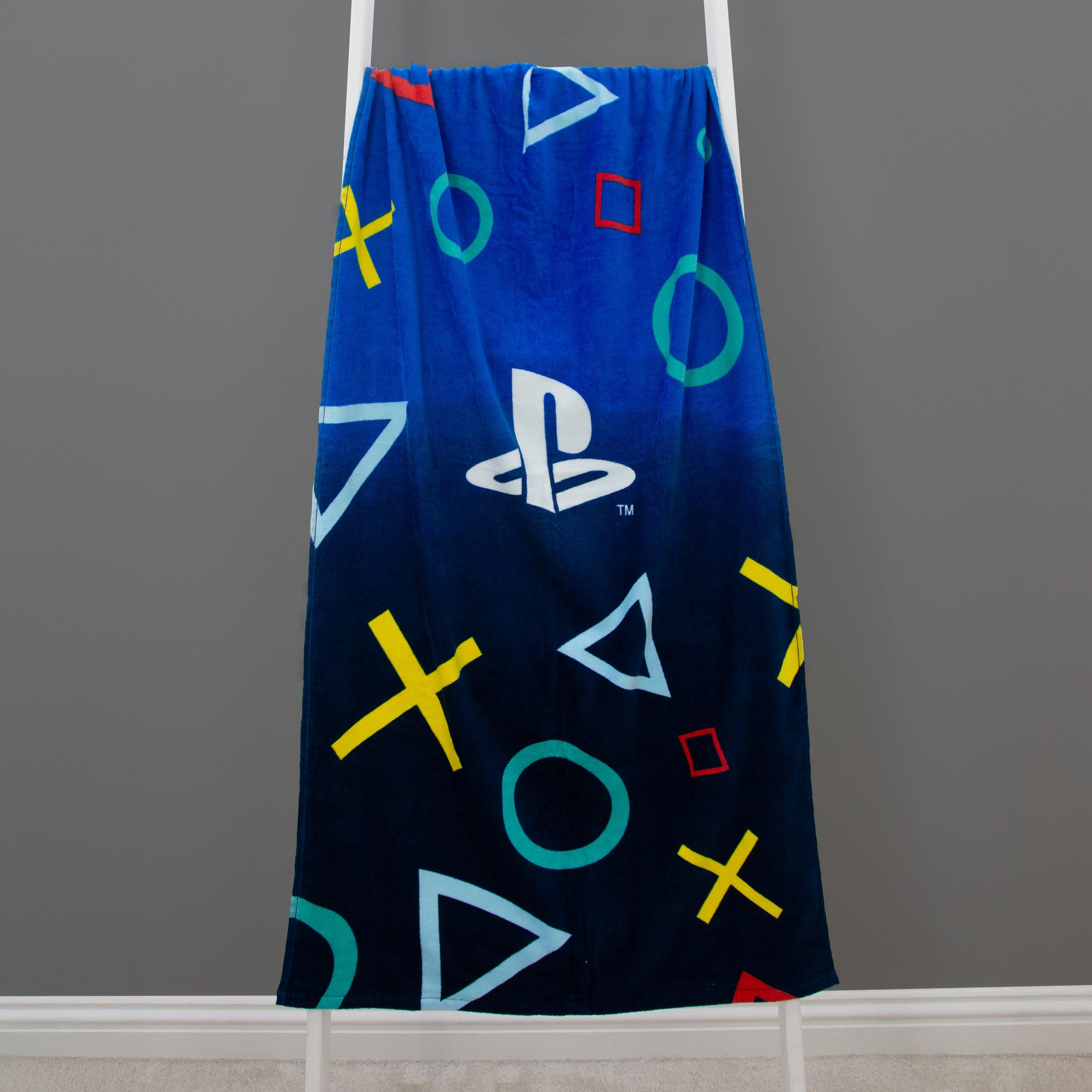 Blue - PlayStation - Playstation Scatter Beach Towel - 2