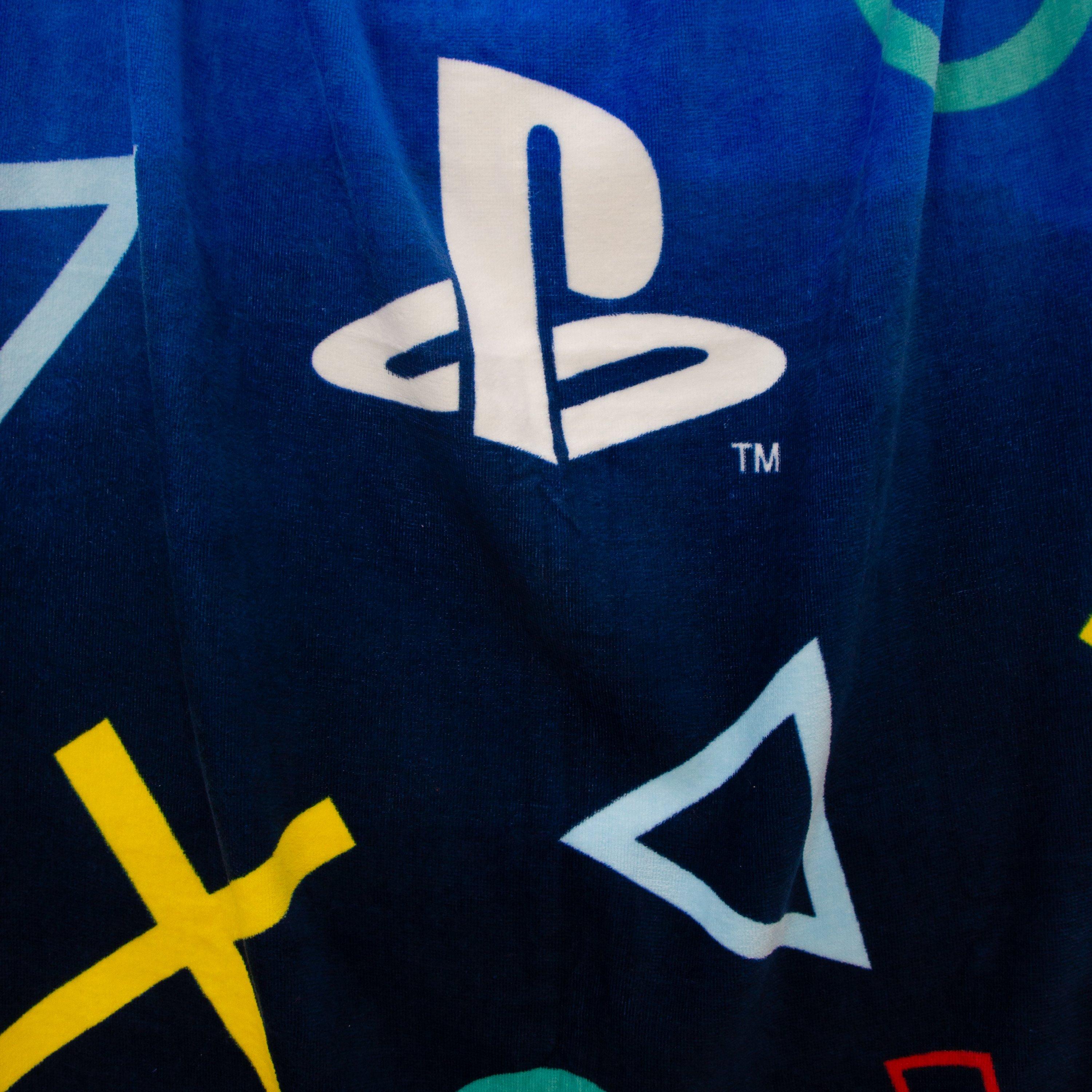 Blue - PlayStation - Playstation Scatter Beach Towel - 3