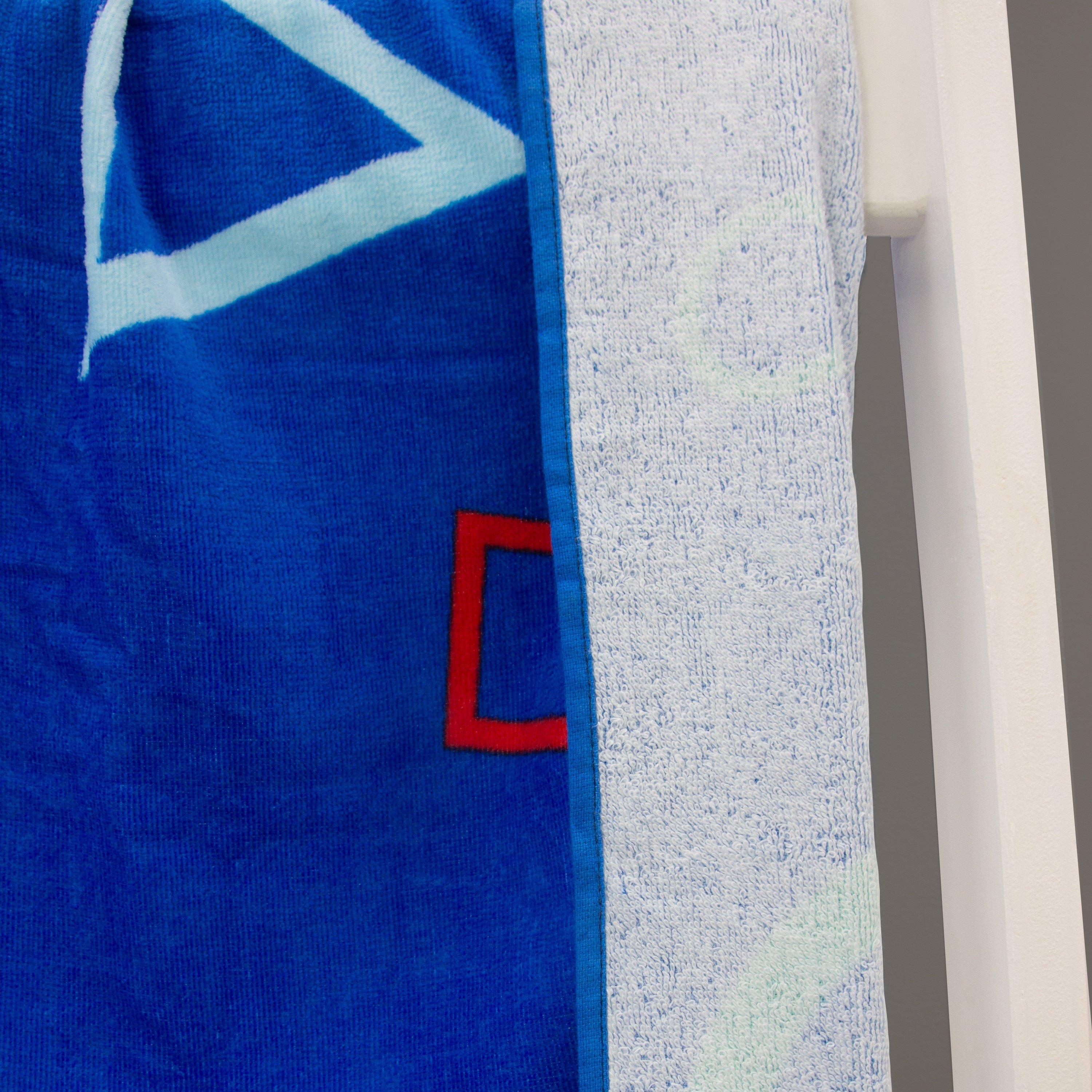 Blue - PlayStation - Playstation Scatter Beach Towel - 5