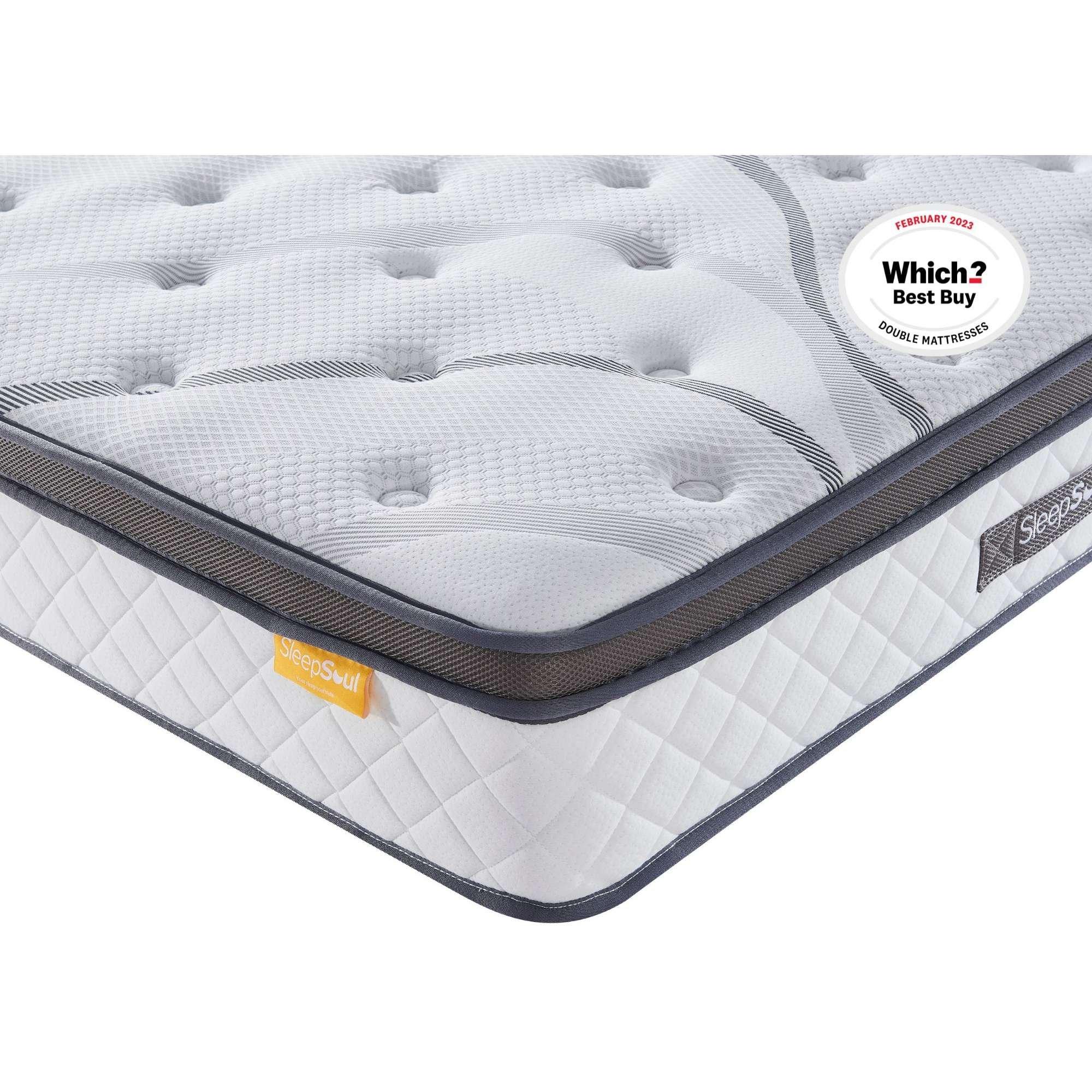 White - SleepSoul - SleepSoul Heaven 1000 Mattress - 4