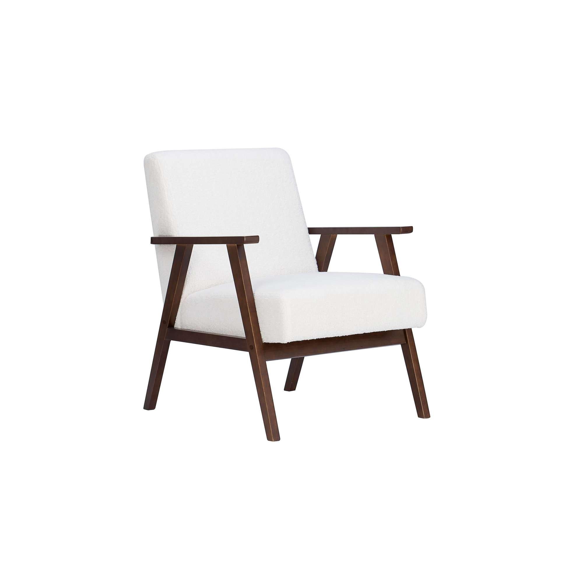 White - Birlea - Ellwood Fabric Armchair - 5