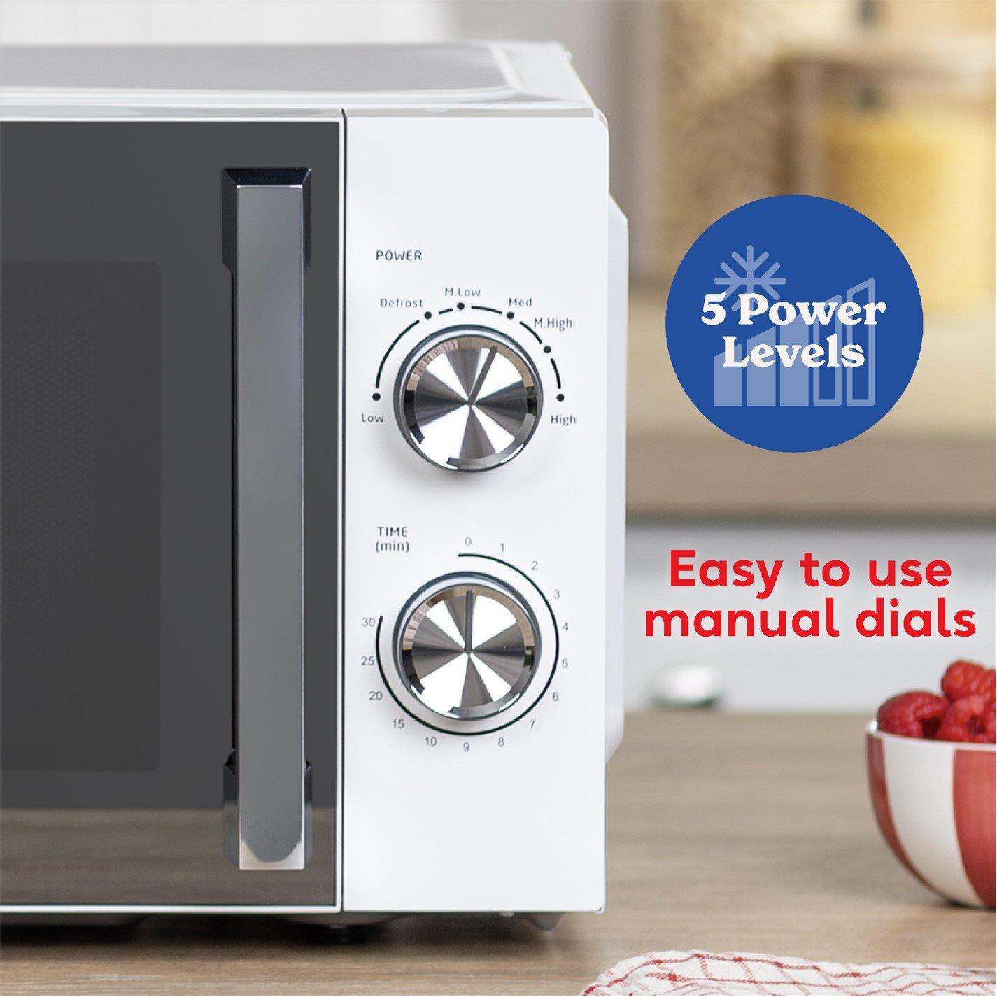 White - Russell Hobbs - RHM1735 17 Litre White Manual Microwave - 6