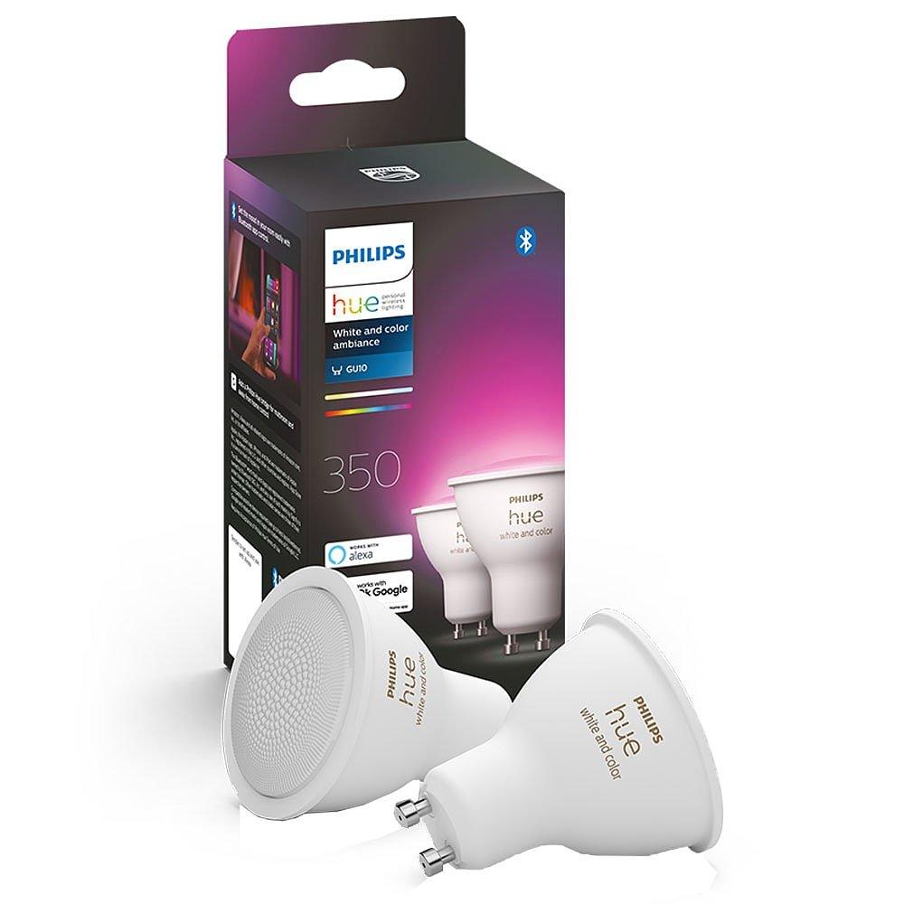 Philips Hue  Huewca 5.7W Gu10 Smart Bulb 2P Uk - White
