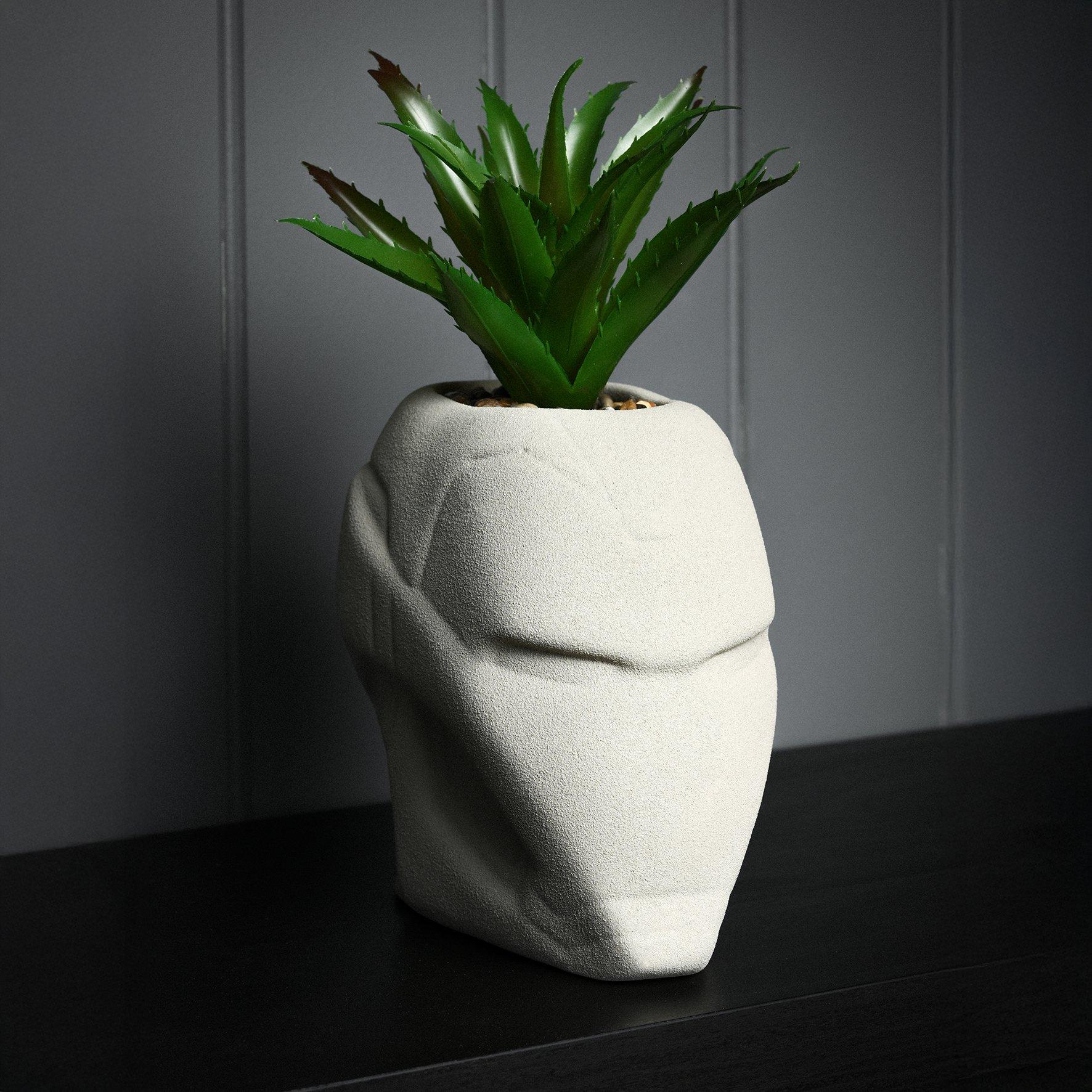 Marvel  Iron Man Planter With Faux Plant -  - Small