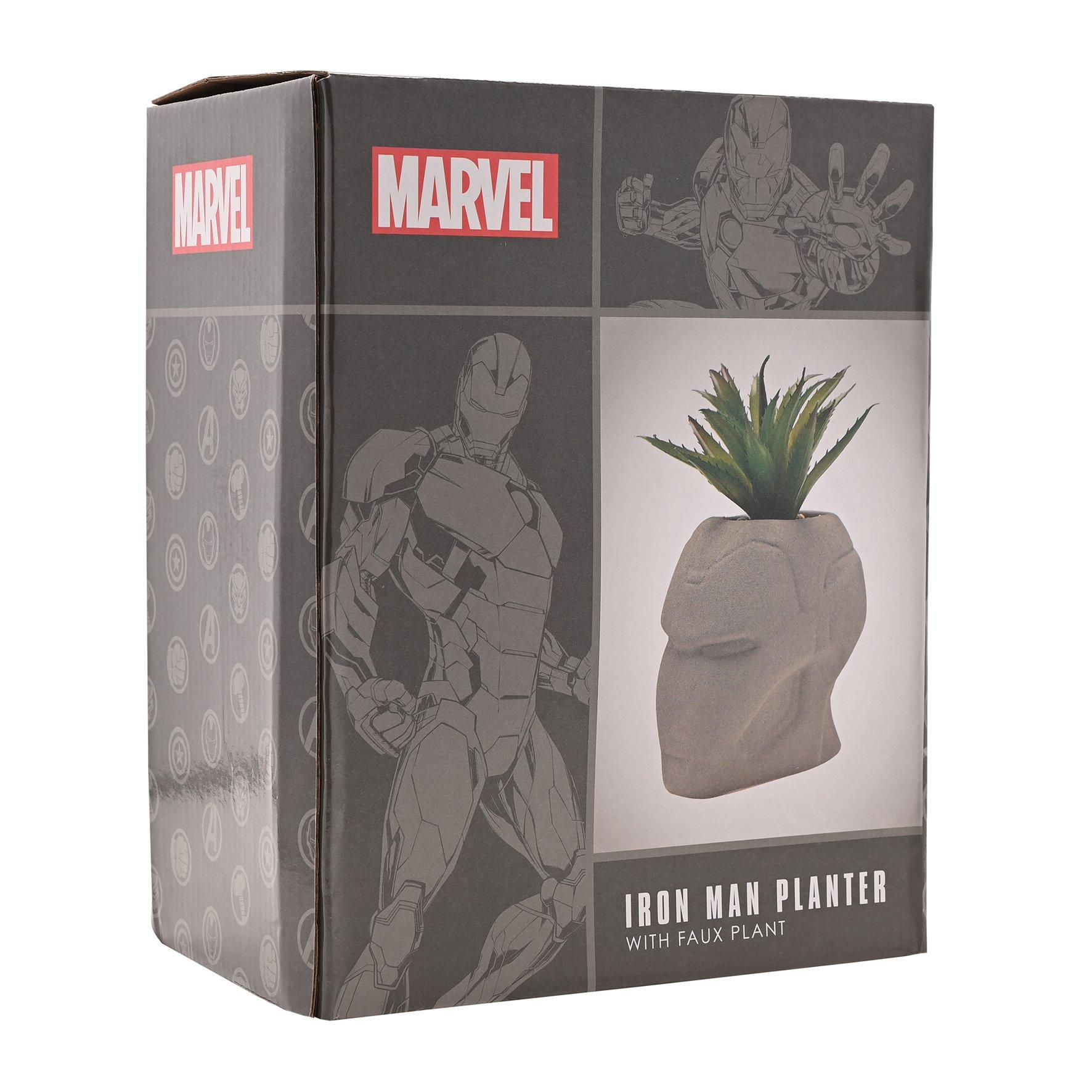 Multi - Marvel - Marvel Iron Man Planter With Faux Plant - 4
