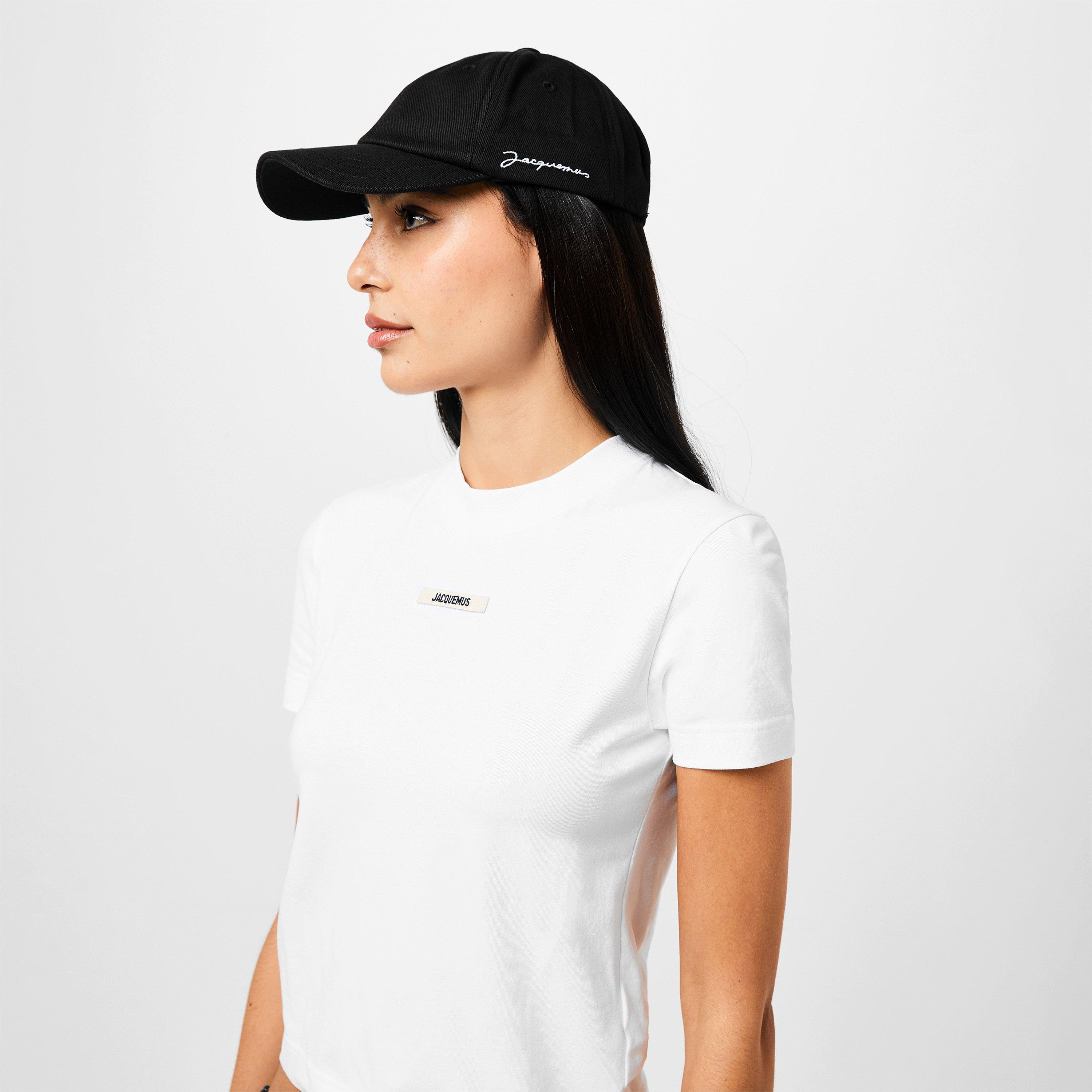 BLACK 990 - Jacquemus - Women's Plain Cotton La Jacquemus Baseball Cap - 2