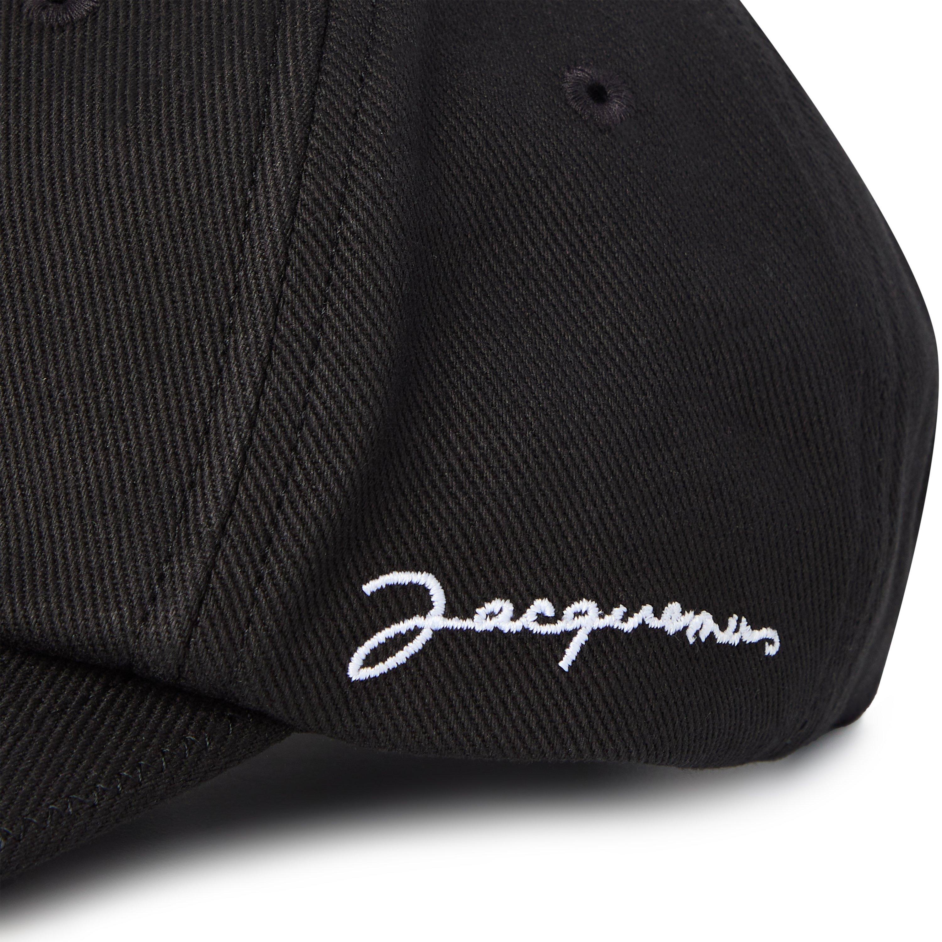 BLACK 990 - Jacquemus - Women's Plain Cotton La Jacquemus Baseball Cap - 4