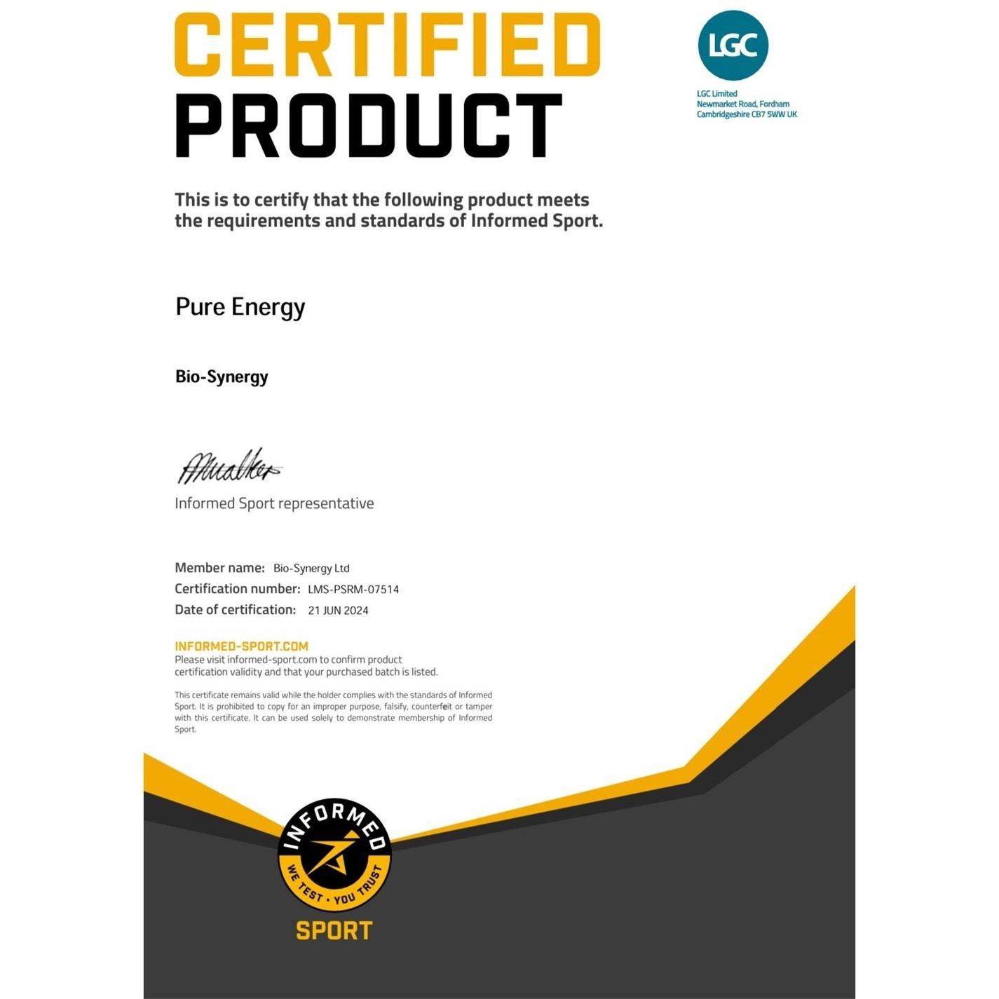 Natural - Bio-Synergy - Pure Energy 1kg - natural - 2