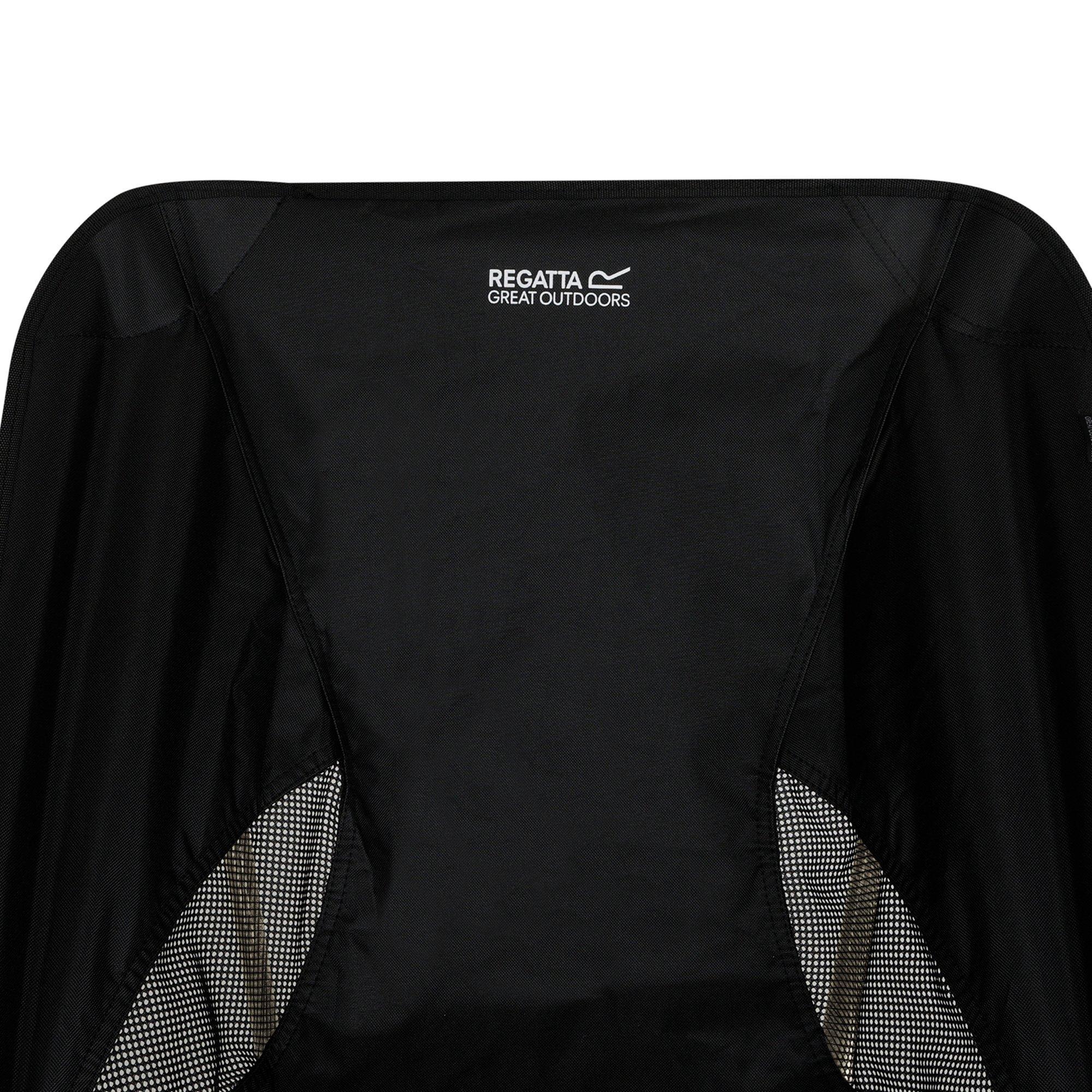 Black - Regatta - Montegra Trek Sturdy-Steel Camping Chair - 3