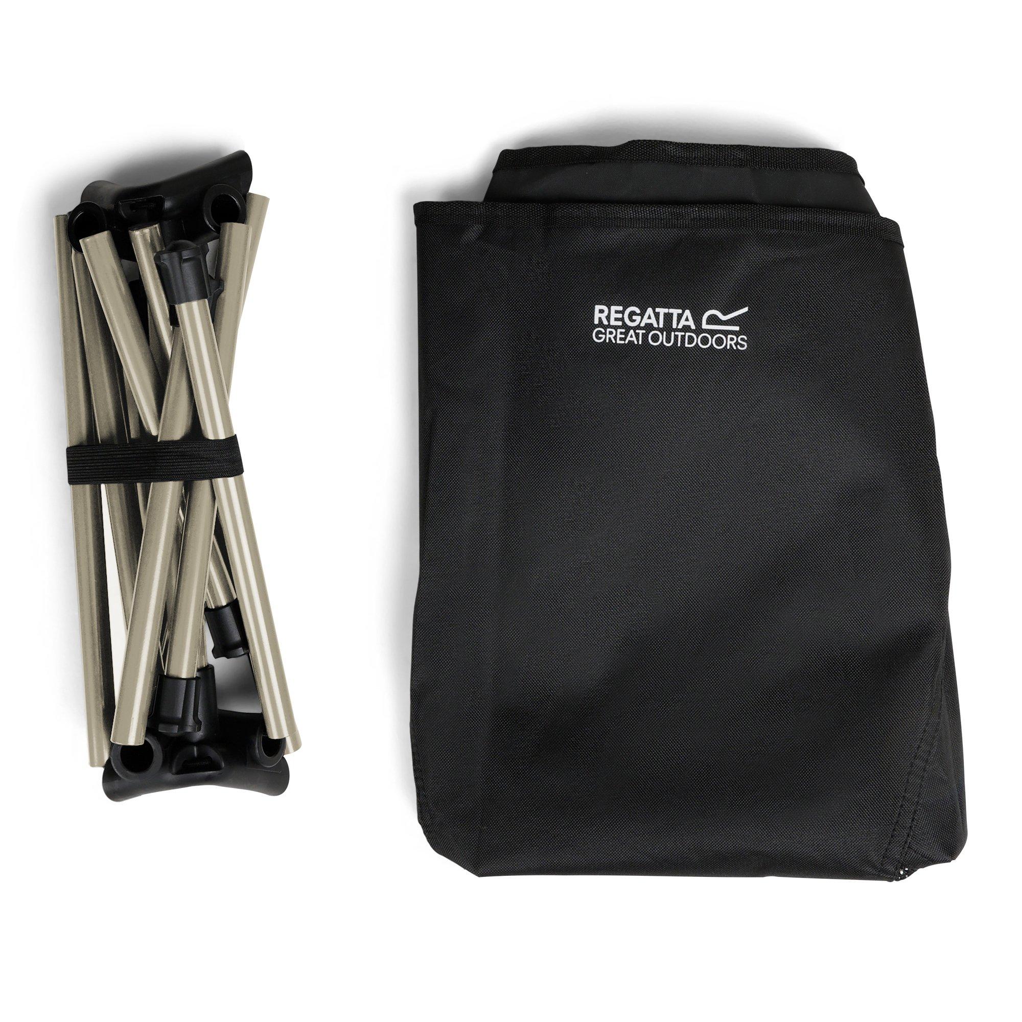 Black - Regatta - Montegra Trek Sturdy-Steel Camping Chair - 7