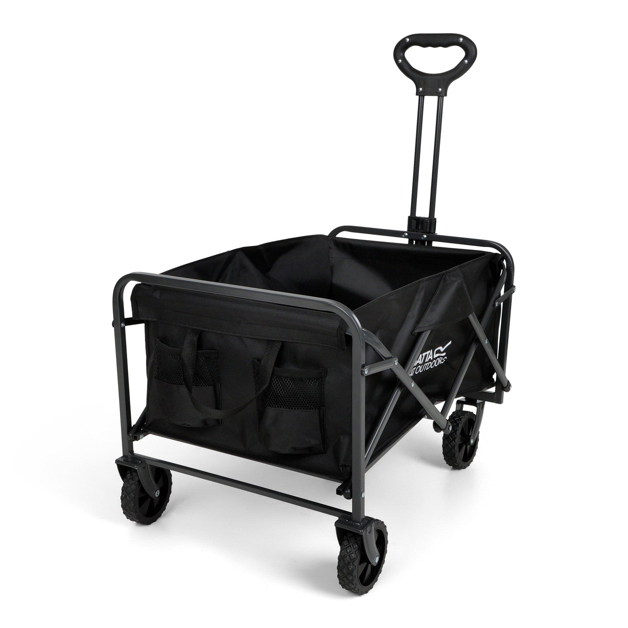 Black - Regatta - Folding Sturdy-Steel Camping Cart - 1