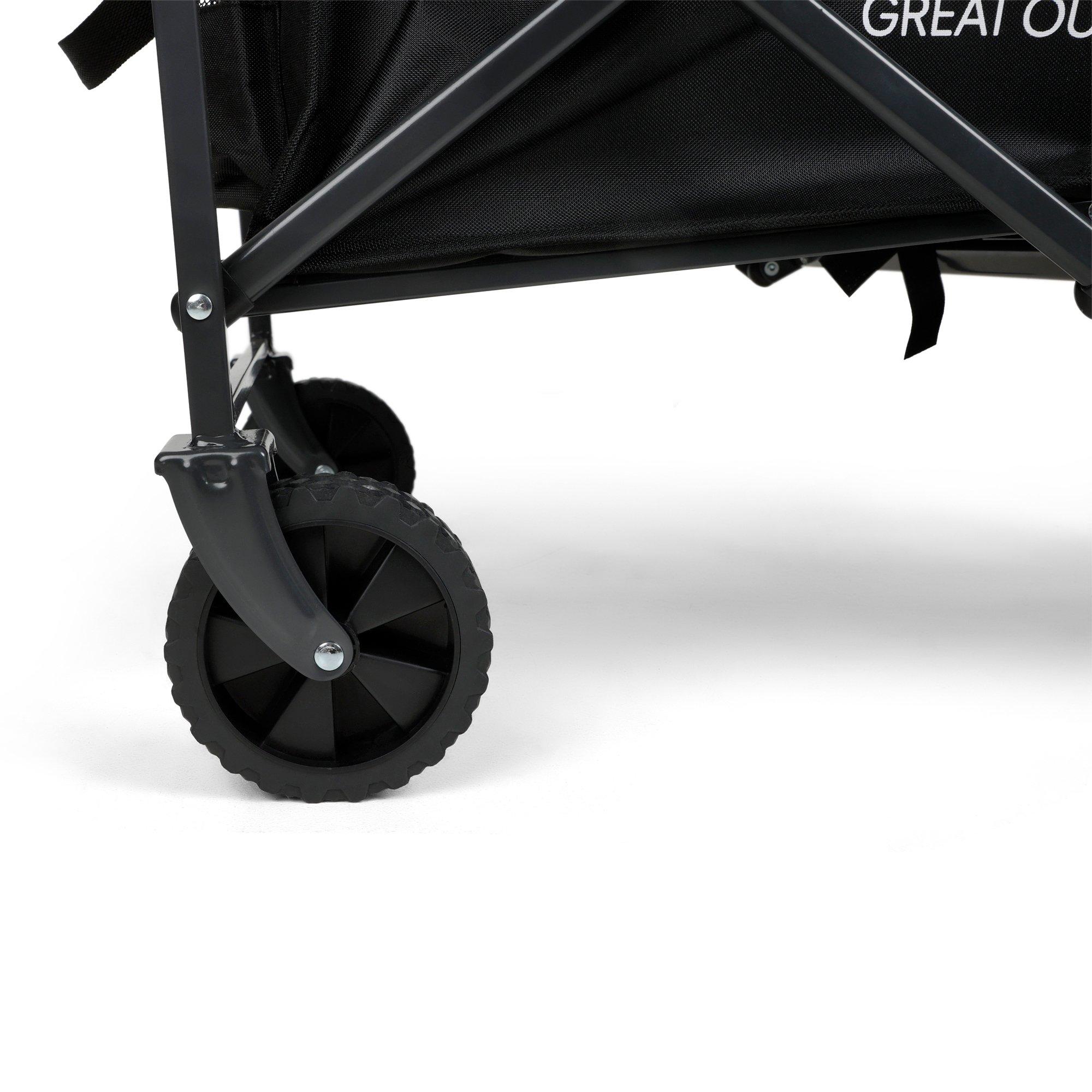 Black - Regatta - Folding Sturdy-Steel Camping Cart - 7