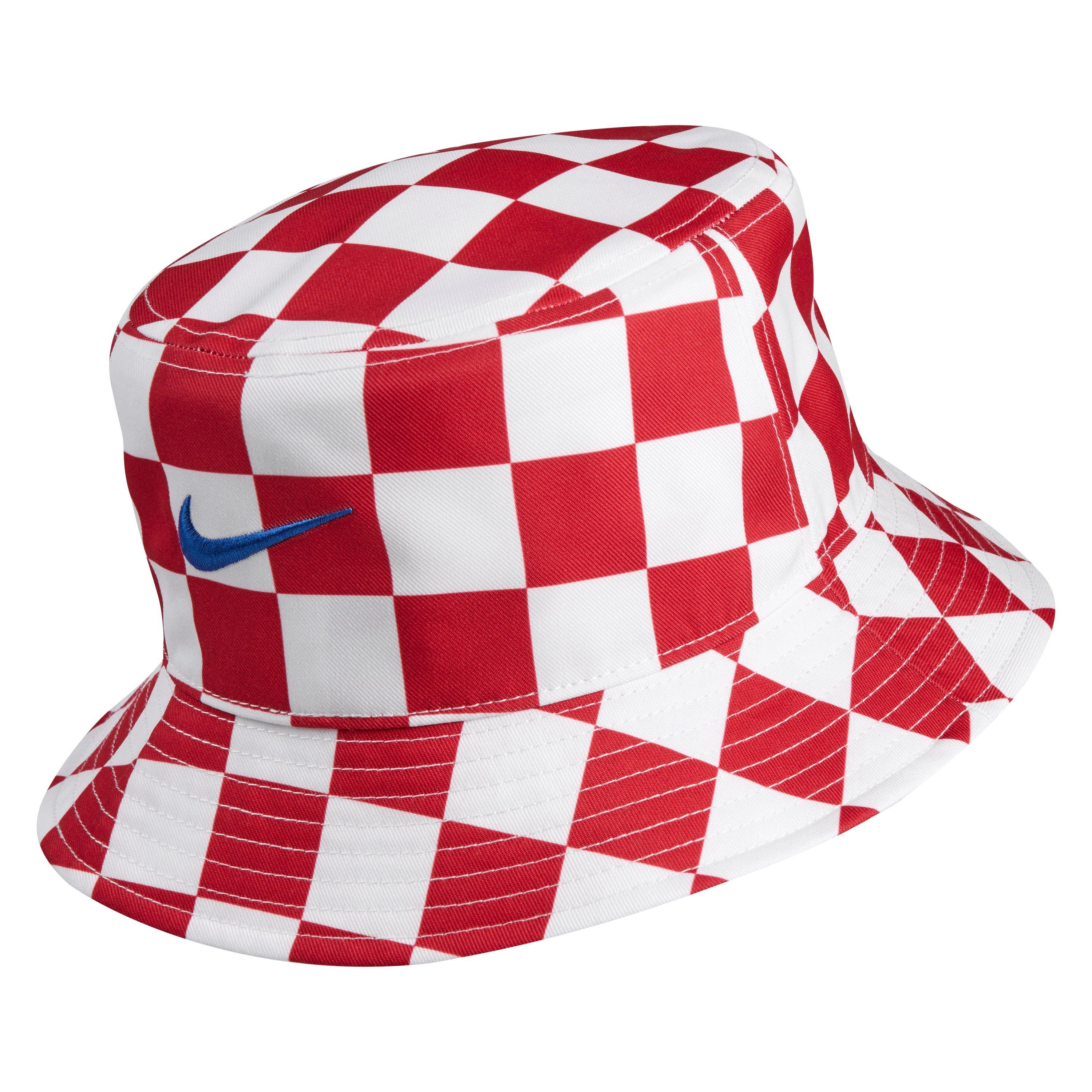 Wit/Rood - Nike - Croatia Bucket Hat - 3