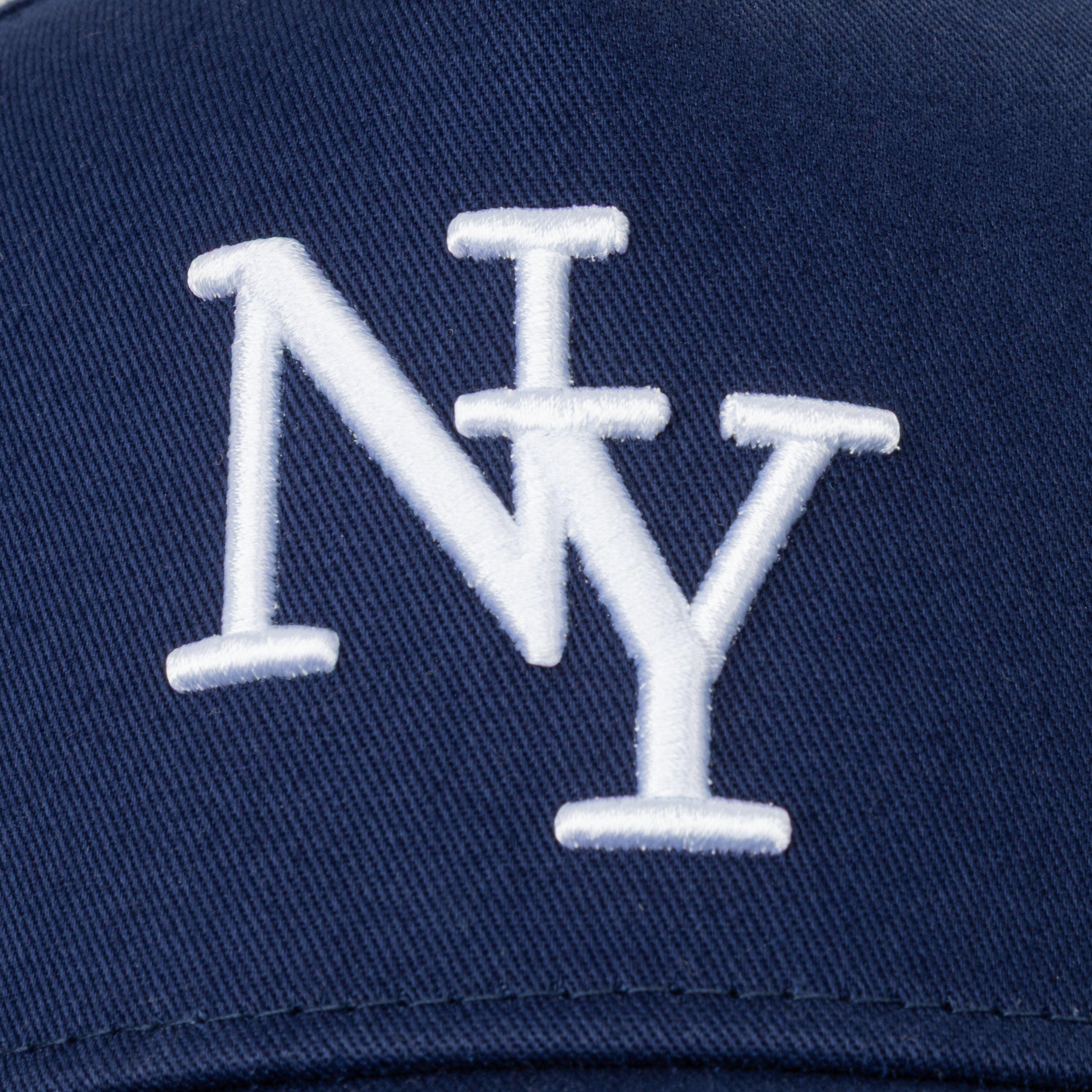Navy - Fabric - Classic NY Baseball Cap Mens - 5