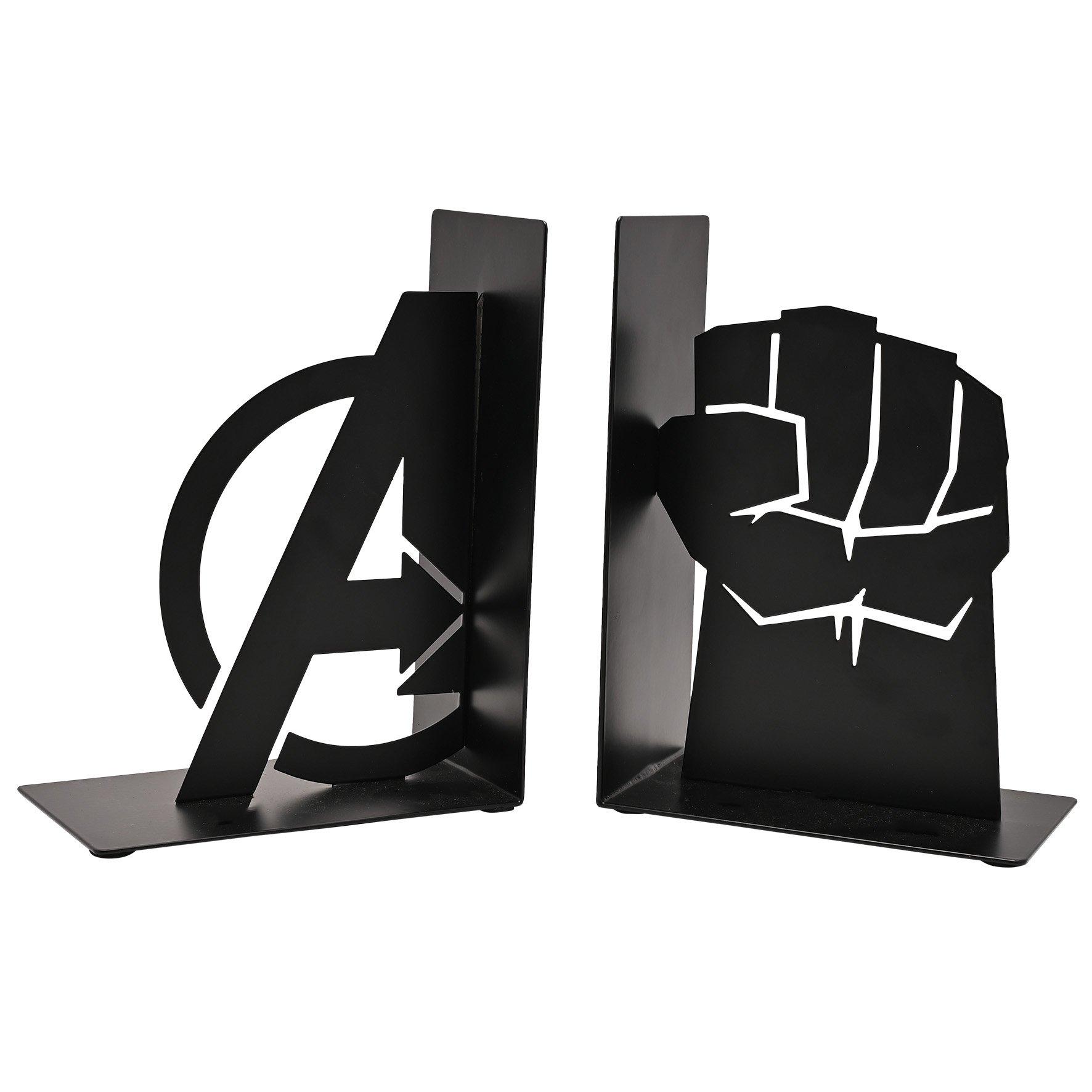Black - Marvel - Marvel The Avengers Hulk Metal Bookends - 2